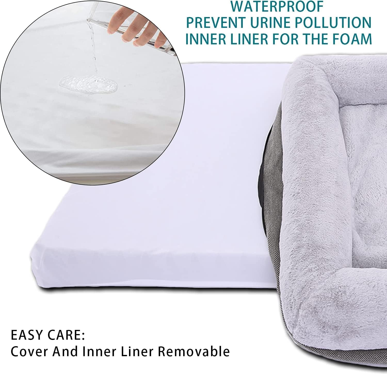 Orthopaedic Dog Bed for Large and Medium Dogs, Dog Sofa Bed with Waterproof Insert and Removable Washable Cover, Dog Mat for Crates and Couch, Puppy Bed, Pet Bed image number 1