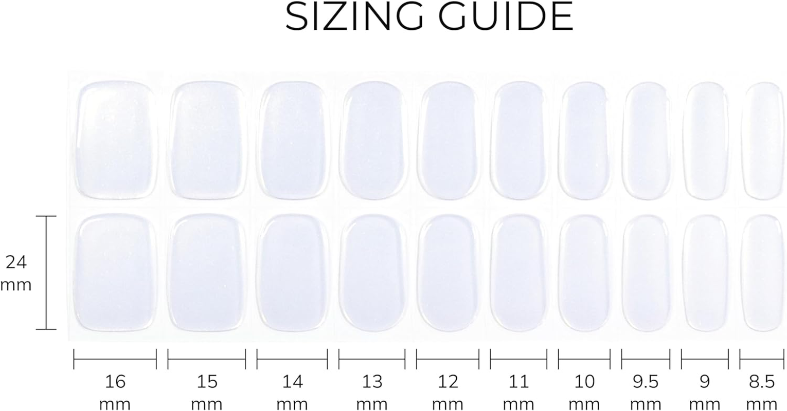 Wilana Gel Nail Stickers - Long-Lasting Semi-Cured Gel Nail Strips - Blue and Purple Marble with Glitter (Airlie) image number 6