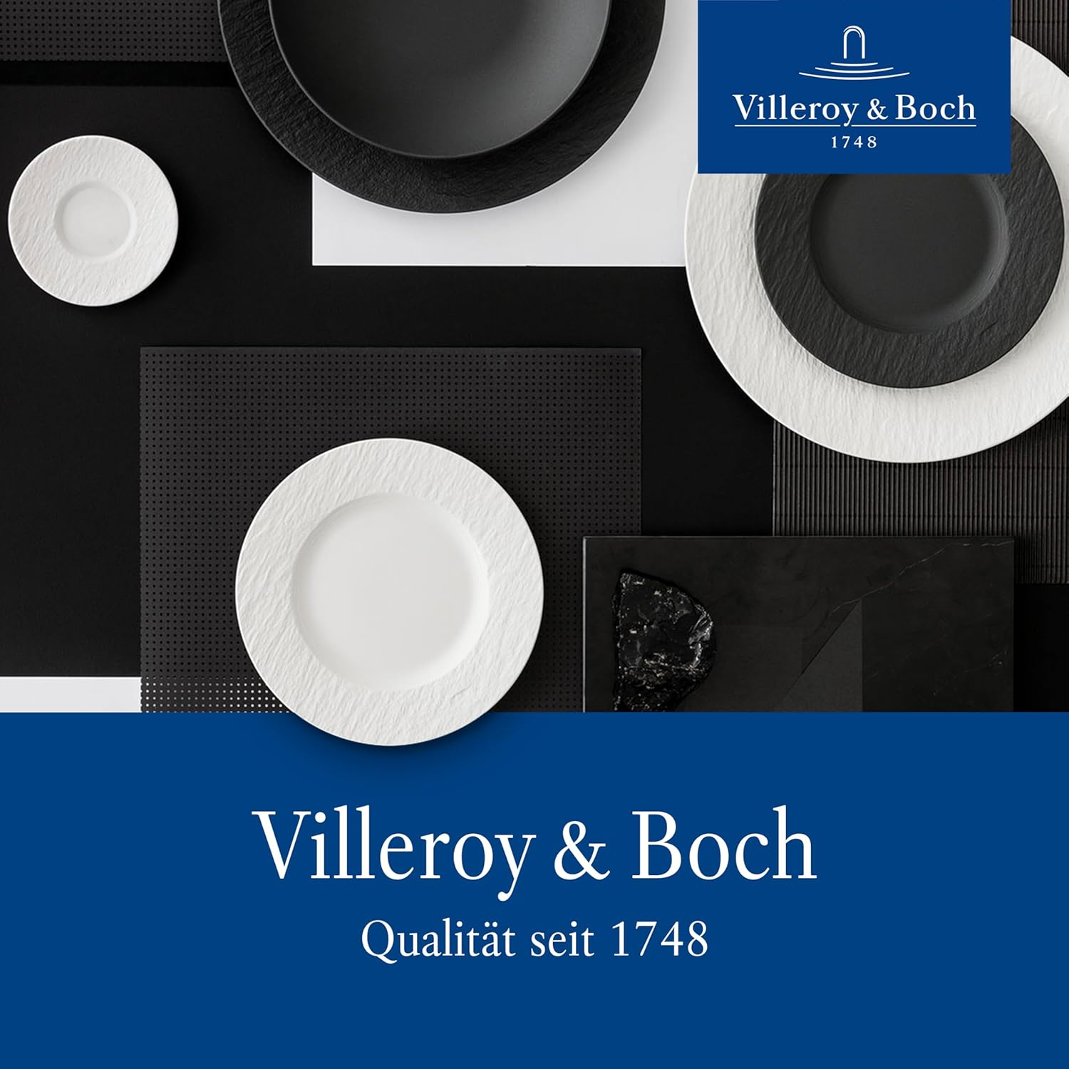 Villeroy & Boch Ella Cutlery for up to 6 People, 30 Pieces, Stainless Steel, Partially Gold-Plated