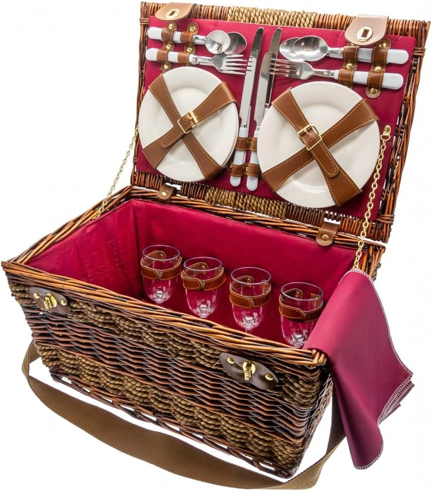 Balmoral Four Person Picnic Basket image number 1