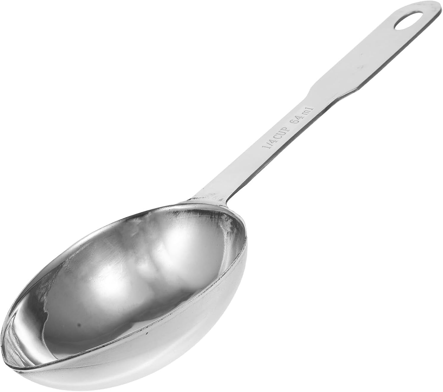 COHEALI Stainless Steel Measuring Spoon 1/4 Cup Metal Grain Scoop for Dry and Liquid Ingredients Kitchen Tool Metric Measuring Spoons for Baking and Cooking image number 6