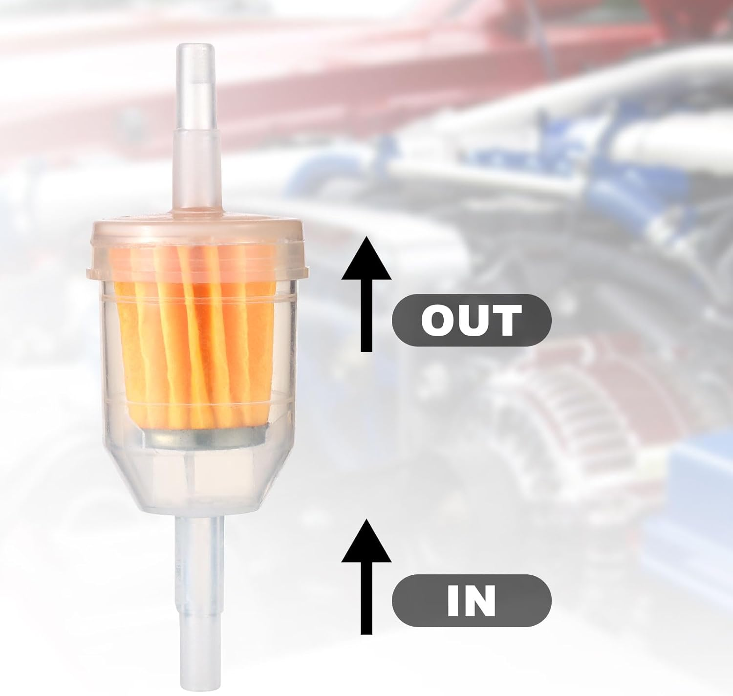 AM116304 Fuel Filter 25 050 22-S, Small Engine Gas Filter for 1/4 & 5/16 Inline Filter Replacement Compatible with John Deere Kohler for Lawn Tractor image number 2