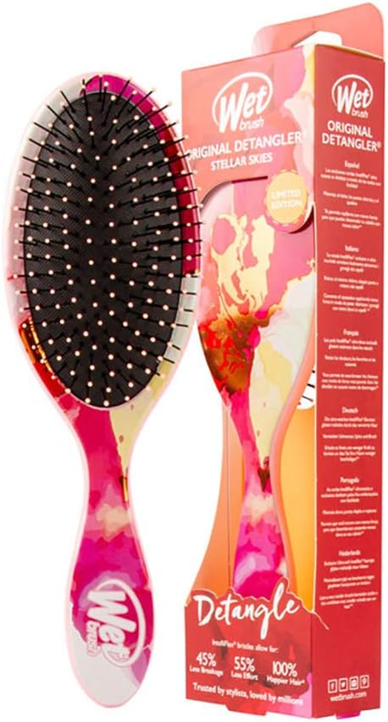 Wet Brush Disney Original Detangler Brush Princess Wholehearted - Rapunzel, Silver - All Hair Types - Ultra-Soft Intelliflex Bristles Glide through Tangles with Ease image number 4