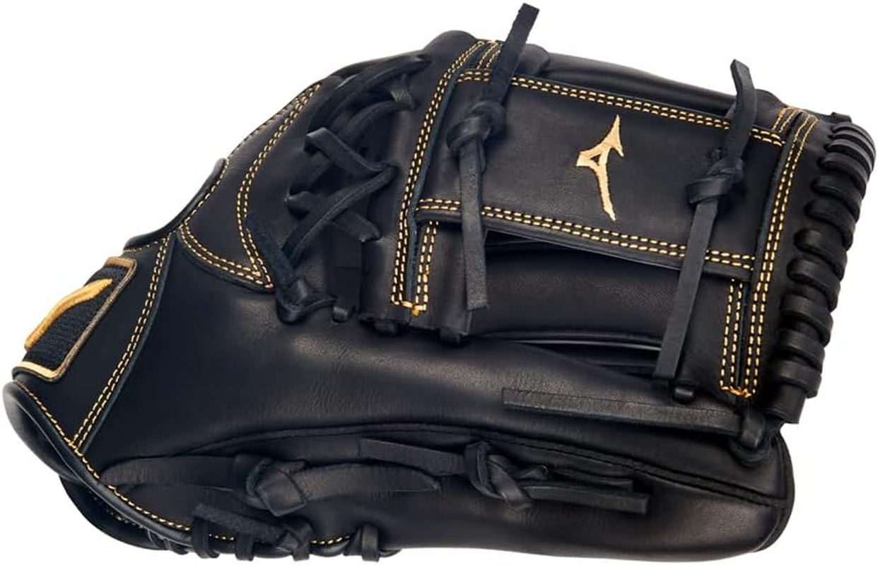 Mizuno MVP Prime Baseball Glove Series | Hand Crafted Biosoft Leather | Professional Smooth Leather | Center Pocket Design - Right Hand Throw, Deep 3 Web - Black image number 4