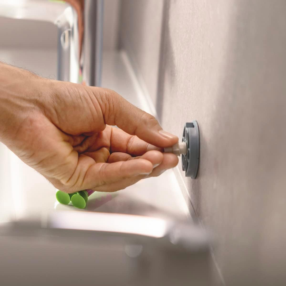 GROHE Adhesive 2 X Bathroom Accessories without Drilling (Suitable for Marble, Tiles, Glass, Plastic, Wood, Metal, Etc., Curing Time 24 Hours, Use 1 Glue per Attachment Point) 2 Pieces, 41128000 image number 2