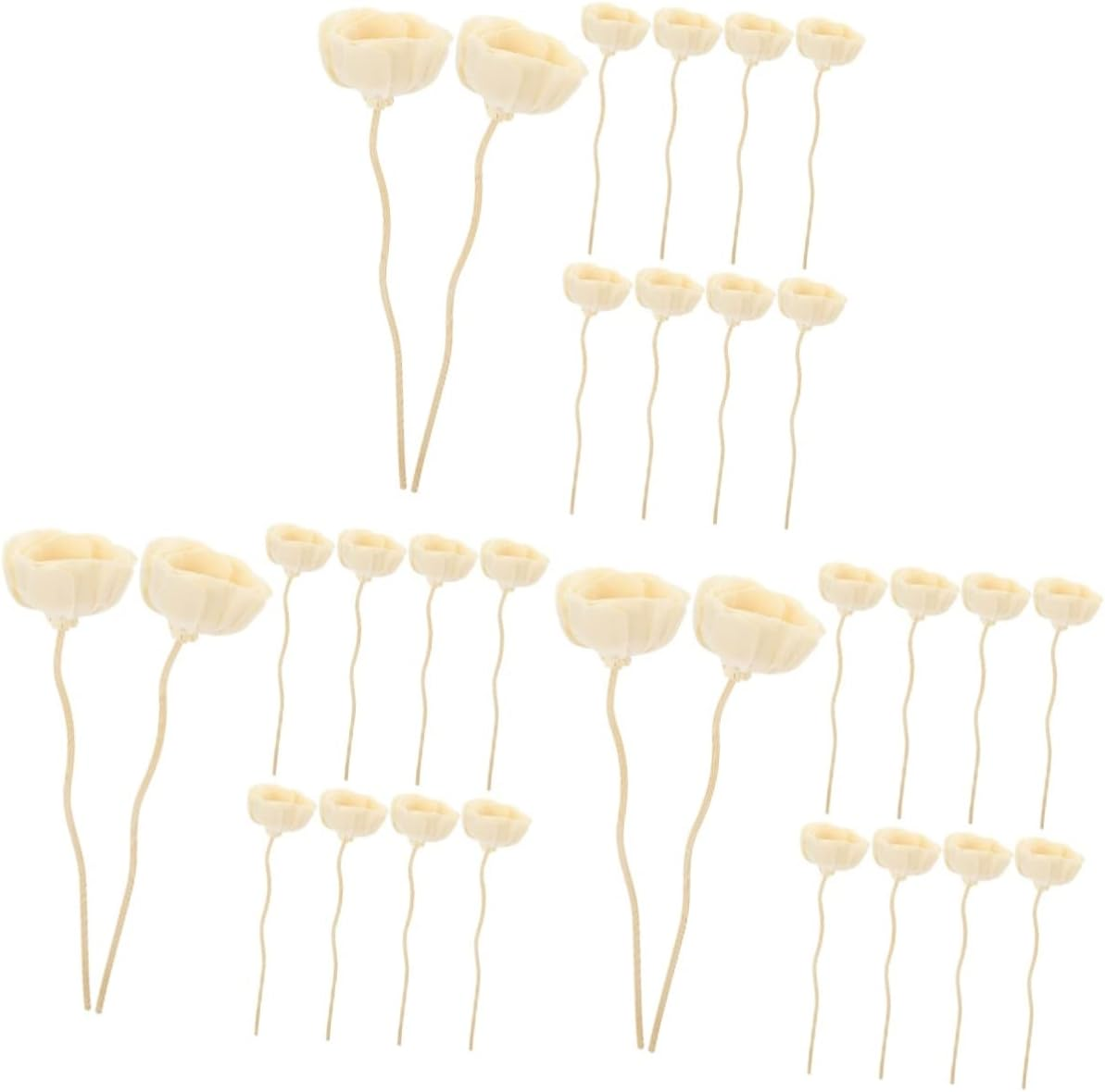 COHEALI 50Pcs Aroma Diffuser Sticks for Essential Oil Diffuser Flower Reed Sticks Fragrance Reeds Fragrance Aroma Bottle Replacement Accessory