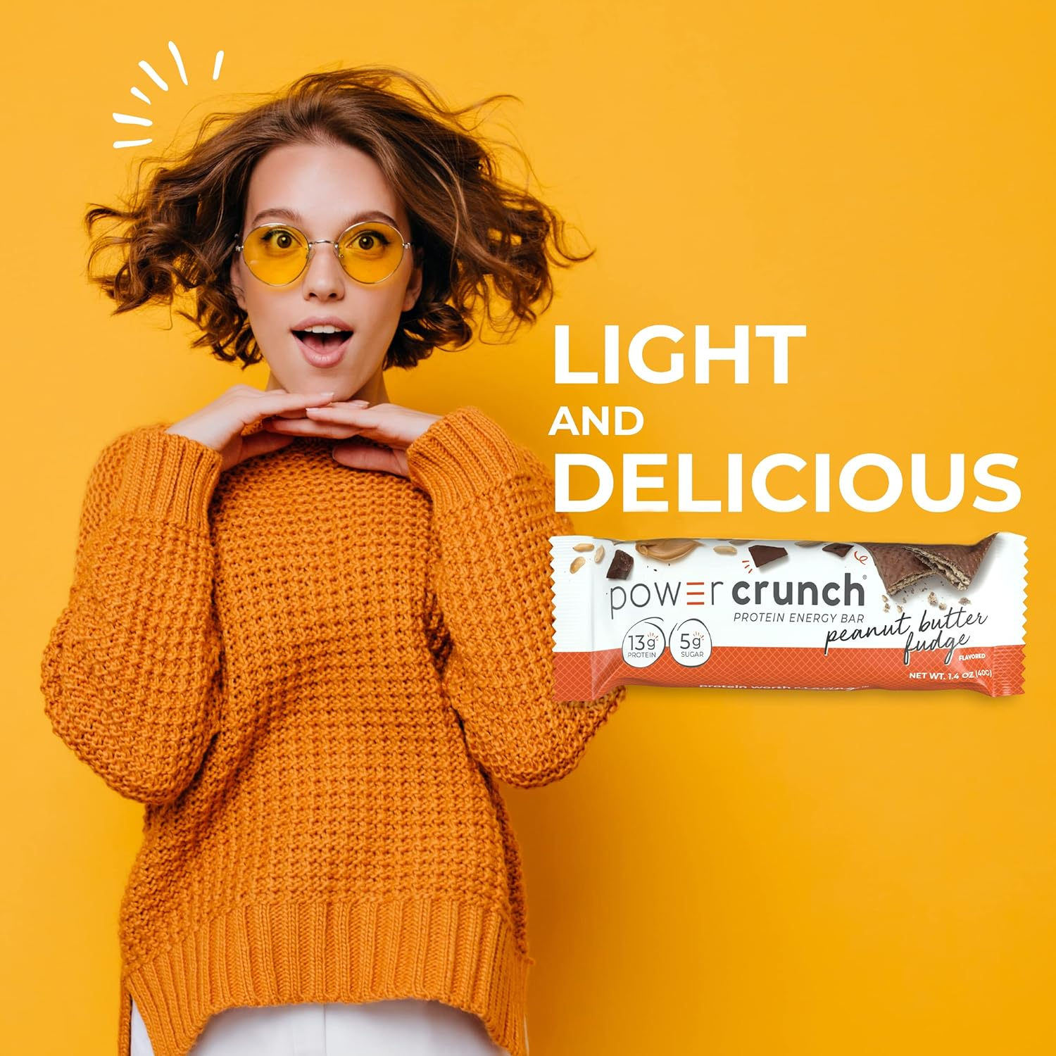 Power Crunch Protein Energy, Peanut Butter Fudge Butter Fudge, 1.4 Ounce, 12 Pack