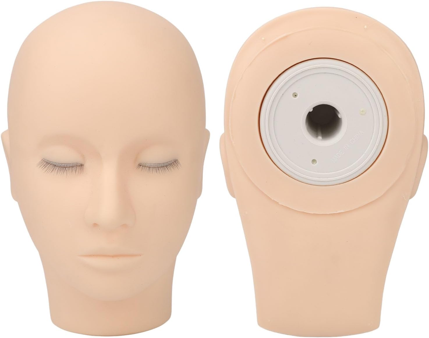 OVAQUIXI Lash Mannequin Head Silicone Makeup Mannequin Authentic Feel for Eyelash Extension Training image number 6