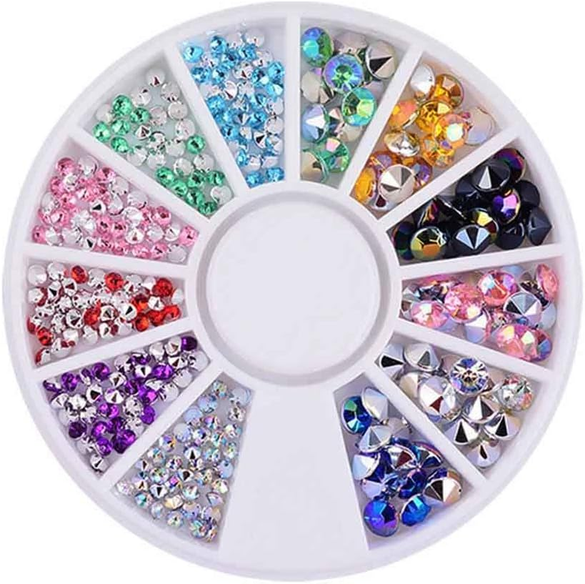 Nail Crystal Nail Crystals Clear Rhinestones Nail Art Rhinestone round Flatback Glass Charms Gems Stones