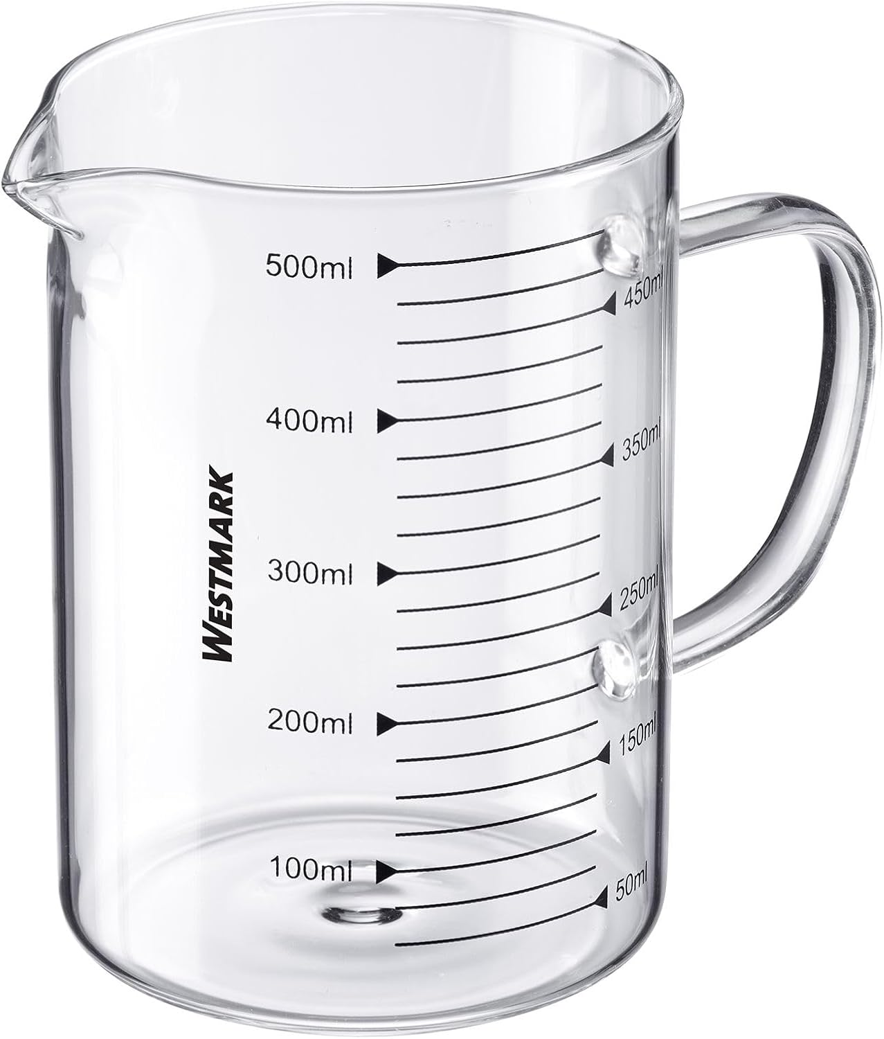 Westmark Glass Measuring Jug - Ideal for Measuring Ingredients in Baking and Cooking, Microwave Safe, Temperature Resistant, Egonomic Handle - 1.1 Litre image number 1