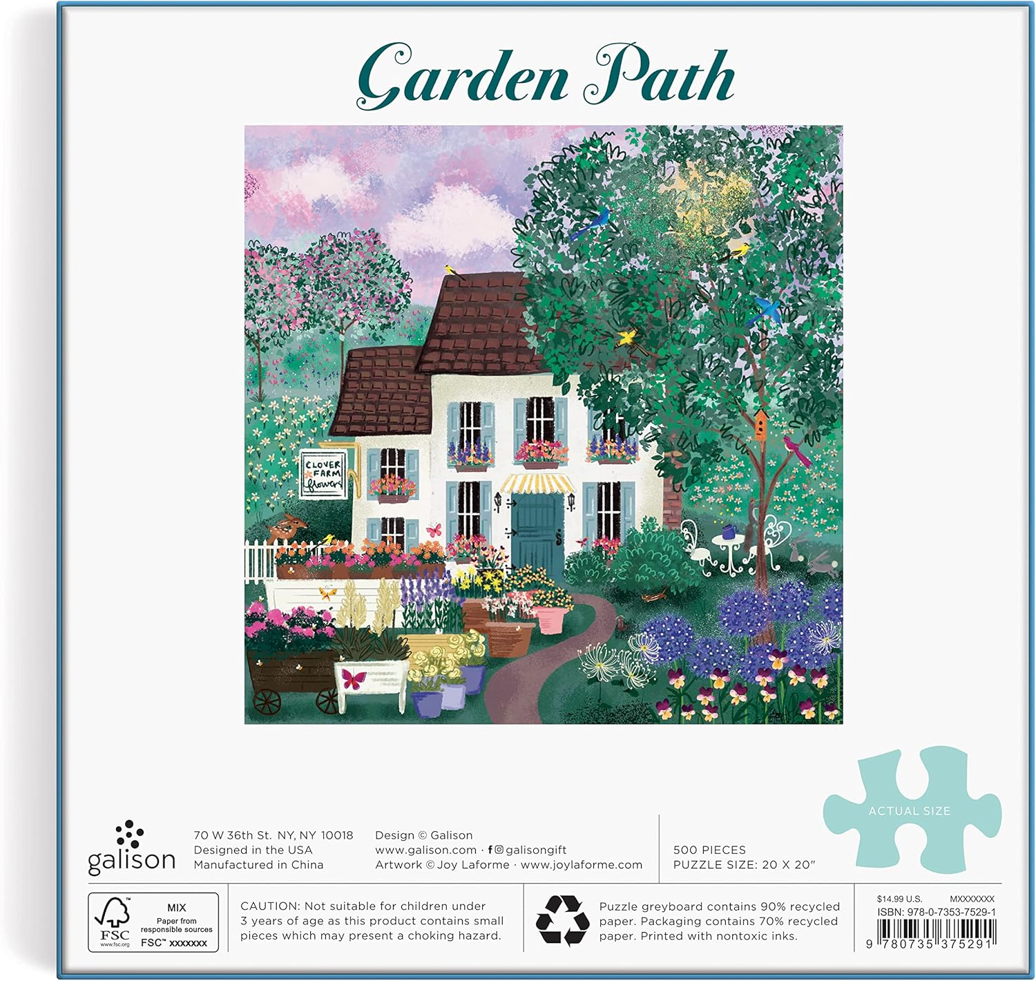 Joy Laforme Garden Path Puzzle: 500 Pieces image number 2