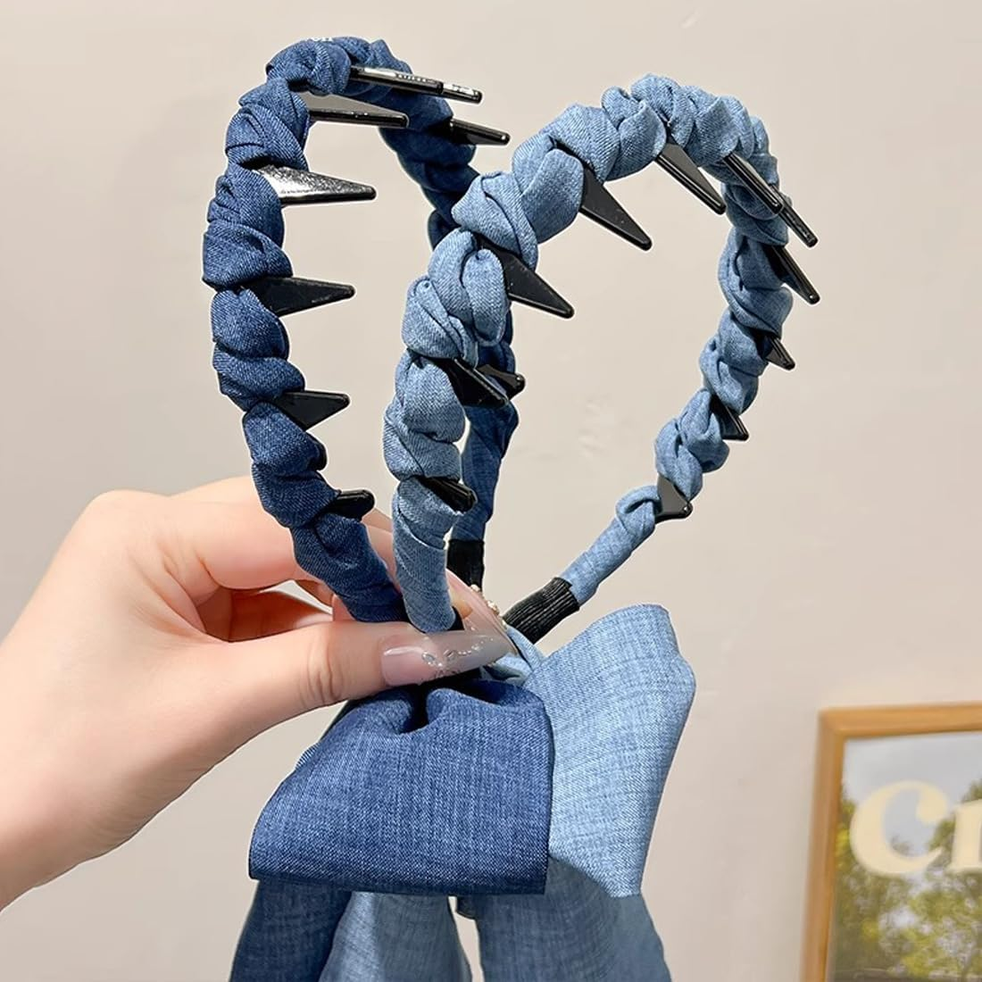 WERIGONI 2-Piece Set Women'S Headbands Teeth Combs Women'S Versatile Headband Tooth Comb Headbands Band image number 6