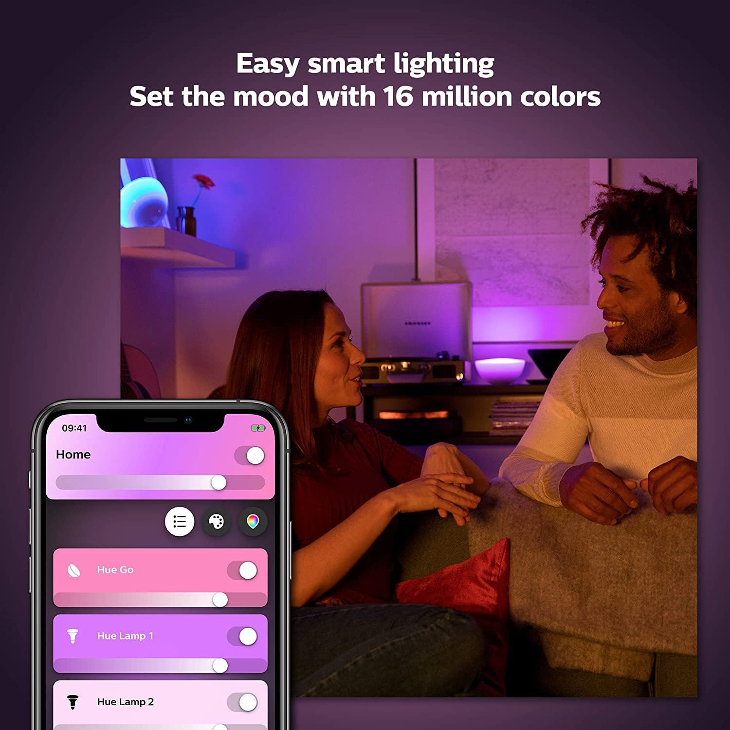 Philips Hue Go 2.0 White & Colour Ambiance Smart Portable Light with Bluetooth, Compatible with Alexa and Google Assistant image number 5