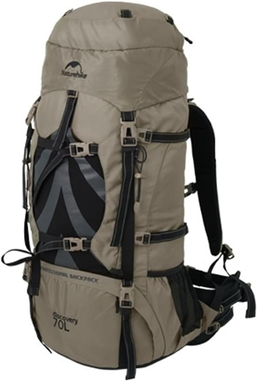 Naturehike 70+5L Lightweight Hiking Backpack, Tear-Resistant Fabrics-Light CR Carrying System-Comfortable Weight-Bearing Lightweight Mountaineering Bag with Rain Cover, Outdoor Daypack for Adults