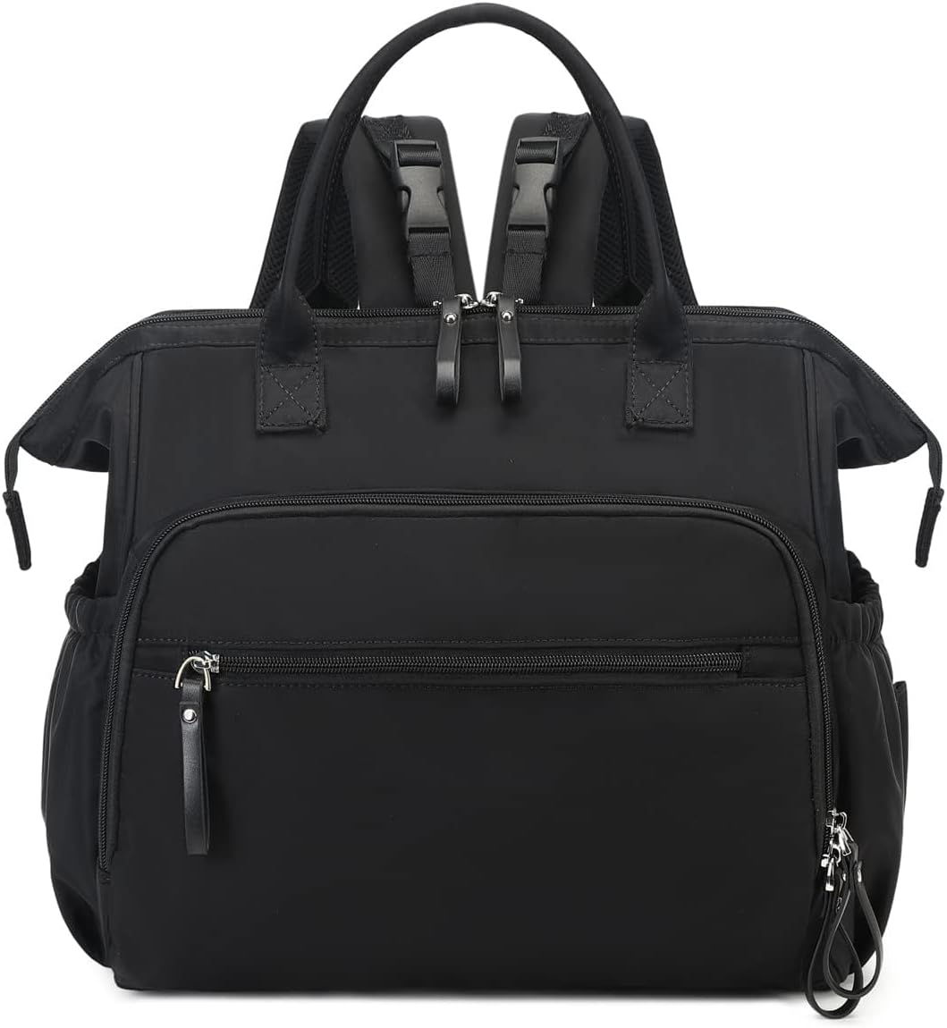 Convertible Diaper Bag Tote, Water-Resistant Diaper Backpack with Anti-Theft Pockets and Stroller Clips image number 1