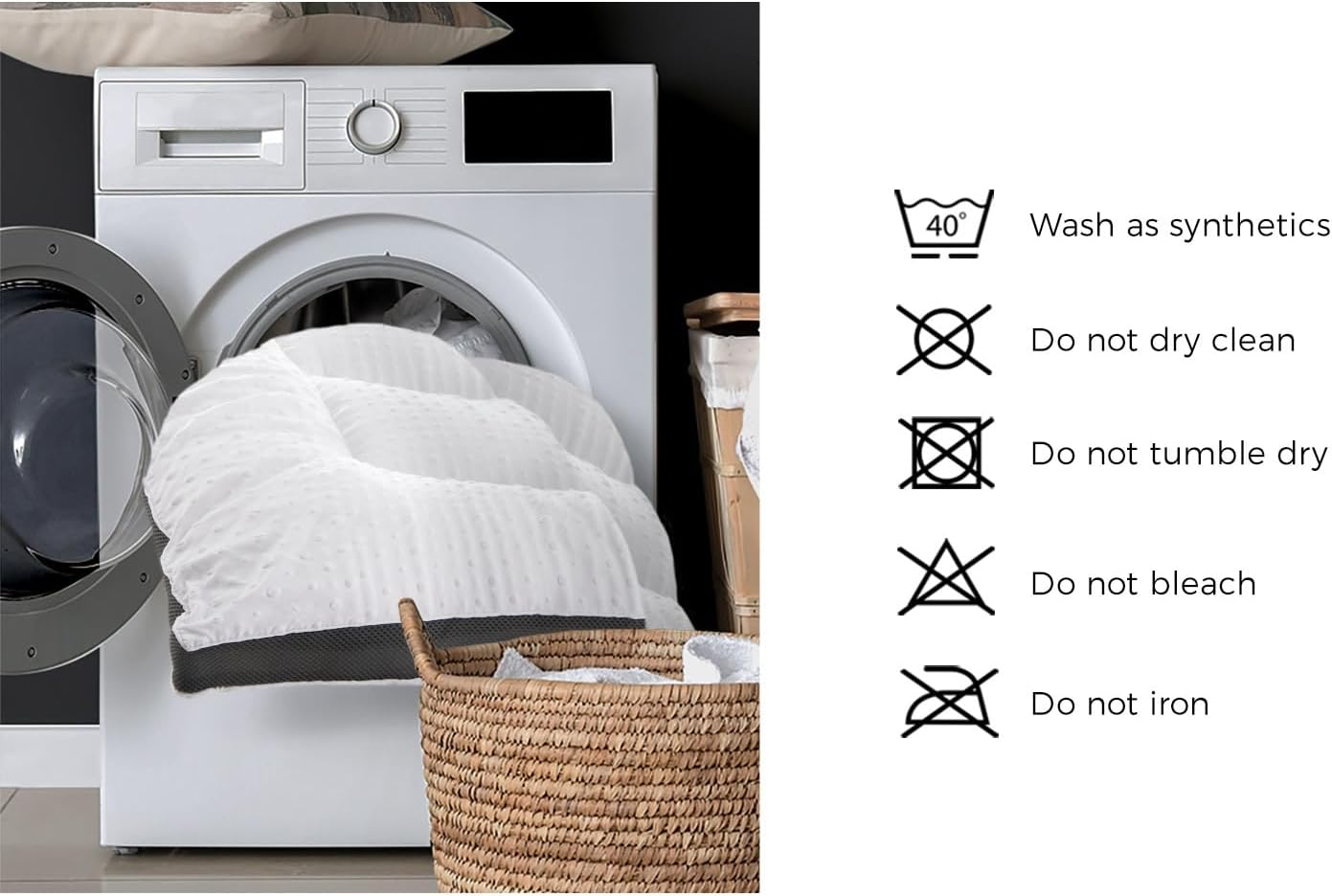 Bedra Bedding 1000Gsm Mattress Topper Double Size Washable Pillowtop Mattress Topper 5Cm Thickness Mattress Cover Airflow Mesh Bed Protector Mat image number 1