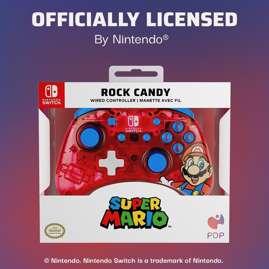 Rock Candy Wired Controller Mario Red - Nintendo Switch image number 2