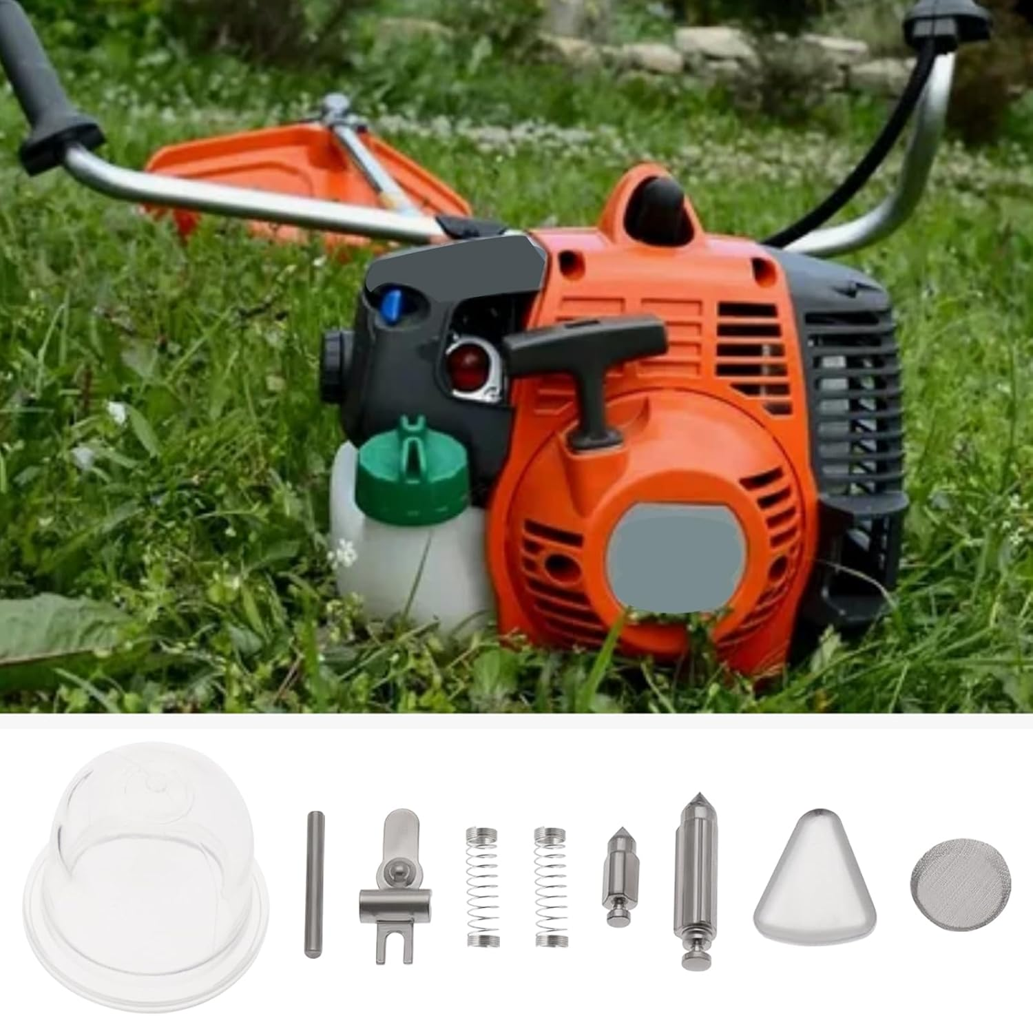 Emsea 2Set Trimmer Carburetor Diaphragm Repair Kit 545081848 Carburettor Gasket Kit 545130001 Compatible with Husqvarna 125R 128R 124C 128 CD LDX DJX 128LD 128RJ Trimmer image number 5