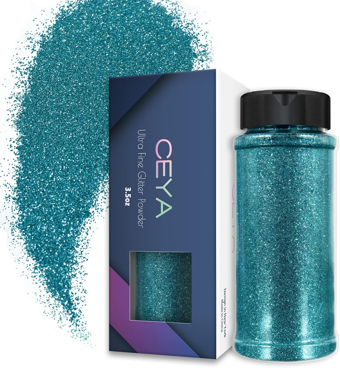 Ceya 3.8Oz/ 110G Ultra Fine Glitter Powder Silver Glitter 1/128&rdquo; 0.008&rdquo; 0.2Mm for Slime Epoxy Resin Craft Tumbler Jewelry Nail Art Festival Makeup Scrapbook Painting Wedding Cards