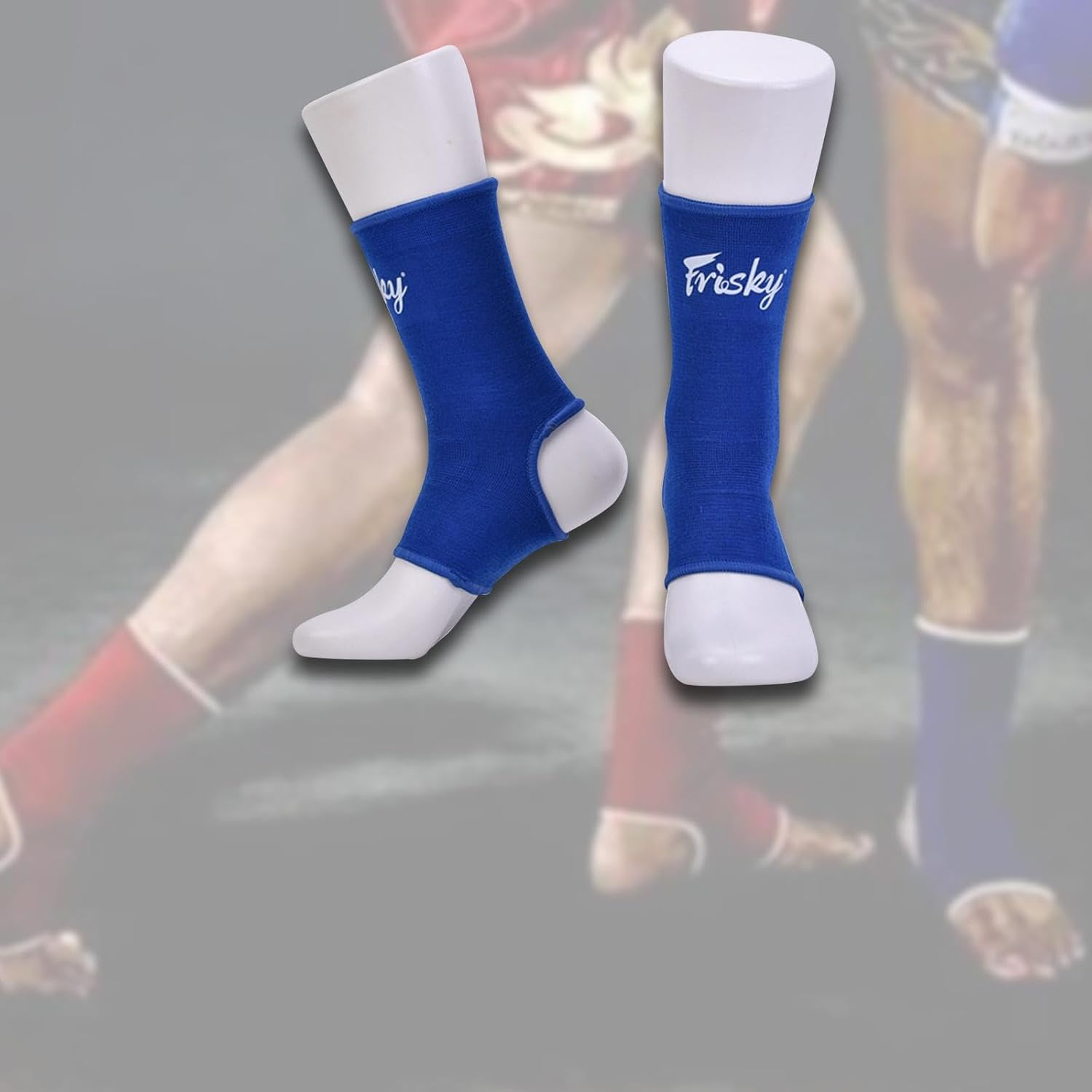 Muay Thai Ankle Support Wraps Foot Ankle Protector Muay Thai Foot Braces for Running - Gray L image number 7