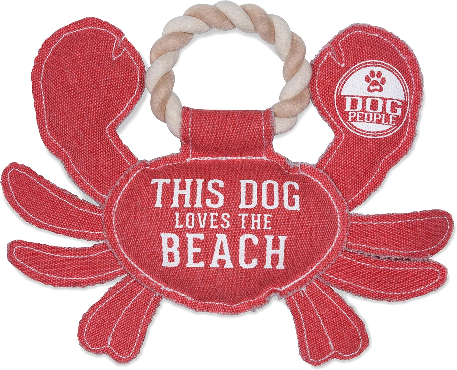 Pavilion Gift Company This Dog Loves the Beach, 67643, Polyester, Red, 11 Inch image number 1