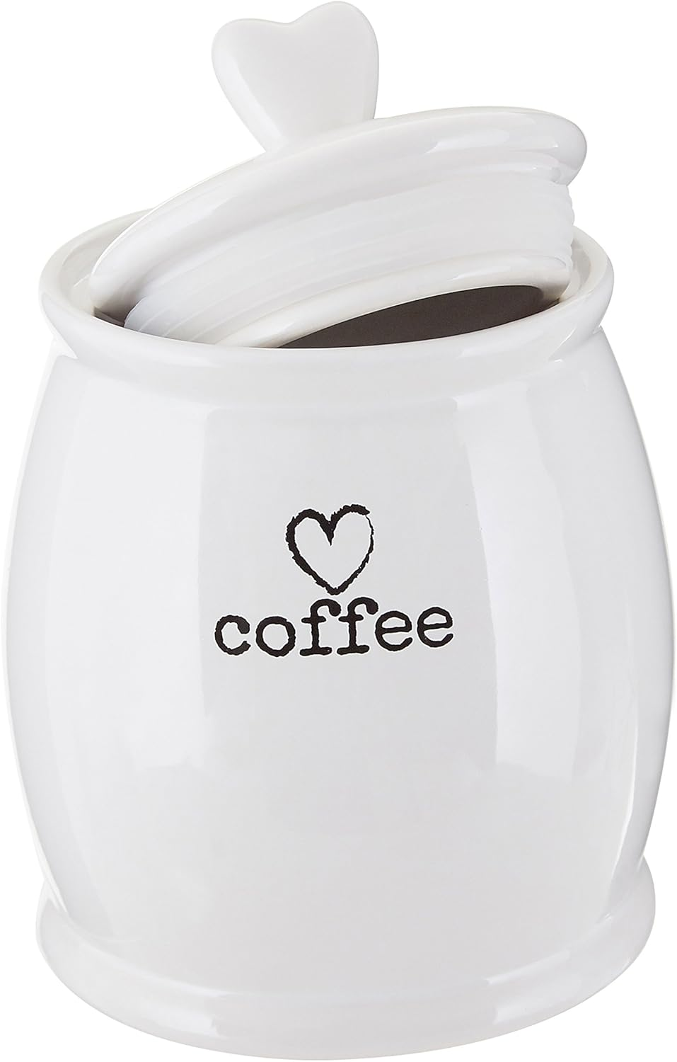 Premier Housewares Charm Coffee Canister, White image number 3
