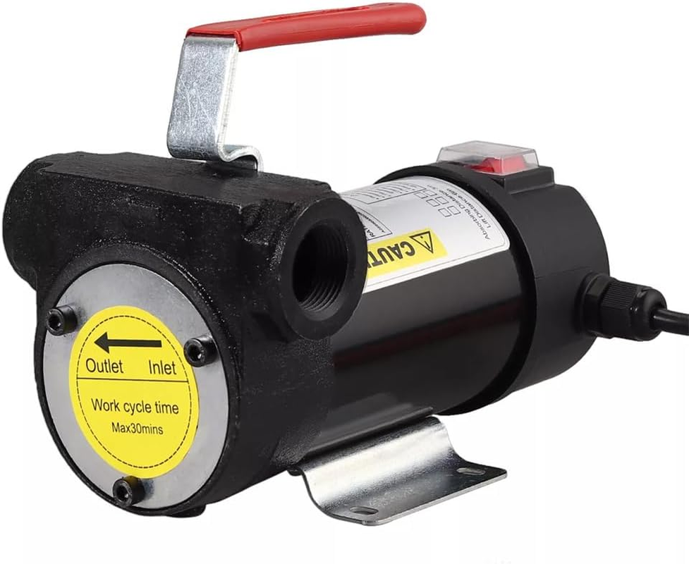 12V Heavy Duty Car Oil Diesel Transfer Pump Electric Fuel Bowser 50L/Min 260W image number 4