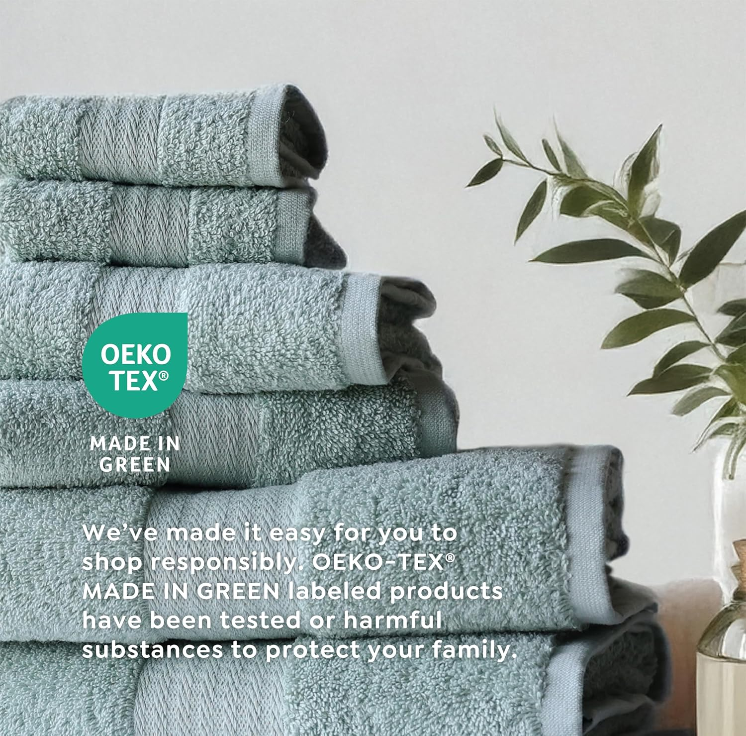 1888 Mills 8 Pack Premium Washcloth Set, True Classics Premium Cotton Blend, Super Soft and Highly Absorbent Washcloths for Bathroom, Hotels, Spa and Gym, Taupe image number 4