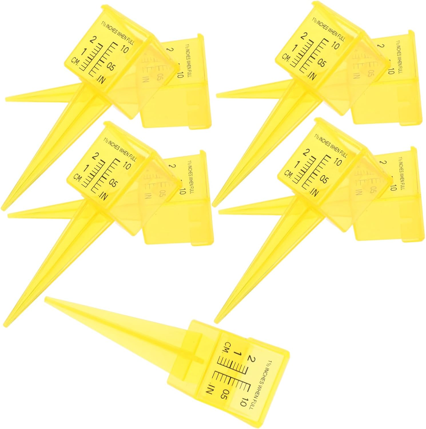 Alasum 9Pcs Outdoor Rain Gauge Sprinkler Catch Cups for Garden Lawn Water Management Accurate Rainfall Measurement Tool image number 4