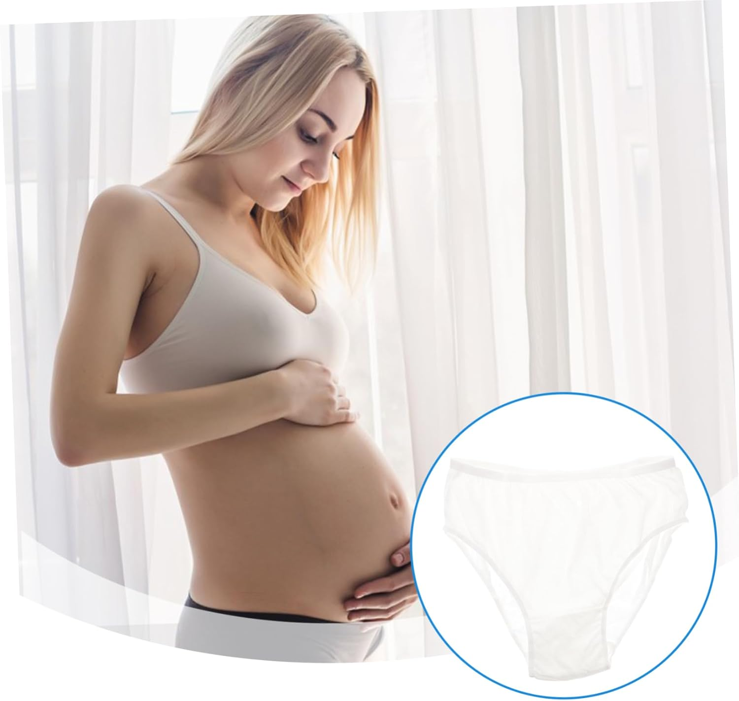Anneome 4Pcs Maternity Panties Breathable Cotton Underpants Postpartum Undies for Pregnant Women image number 5