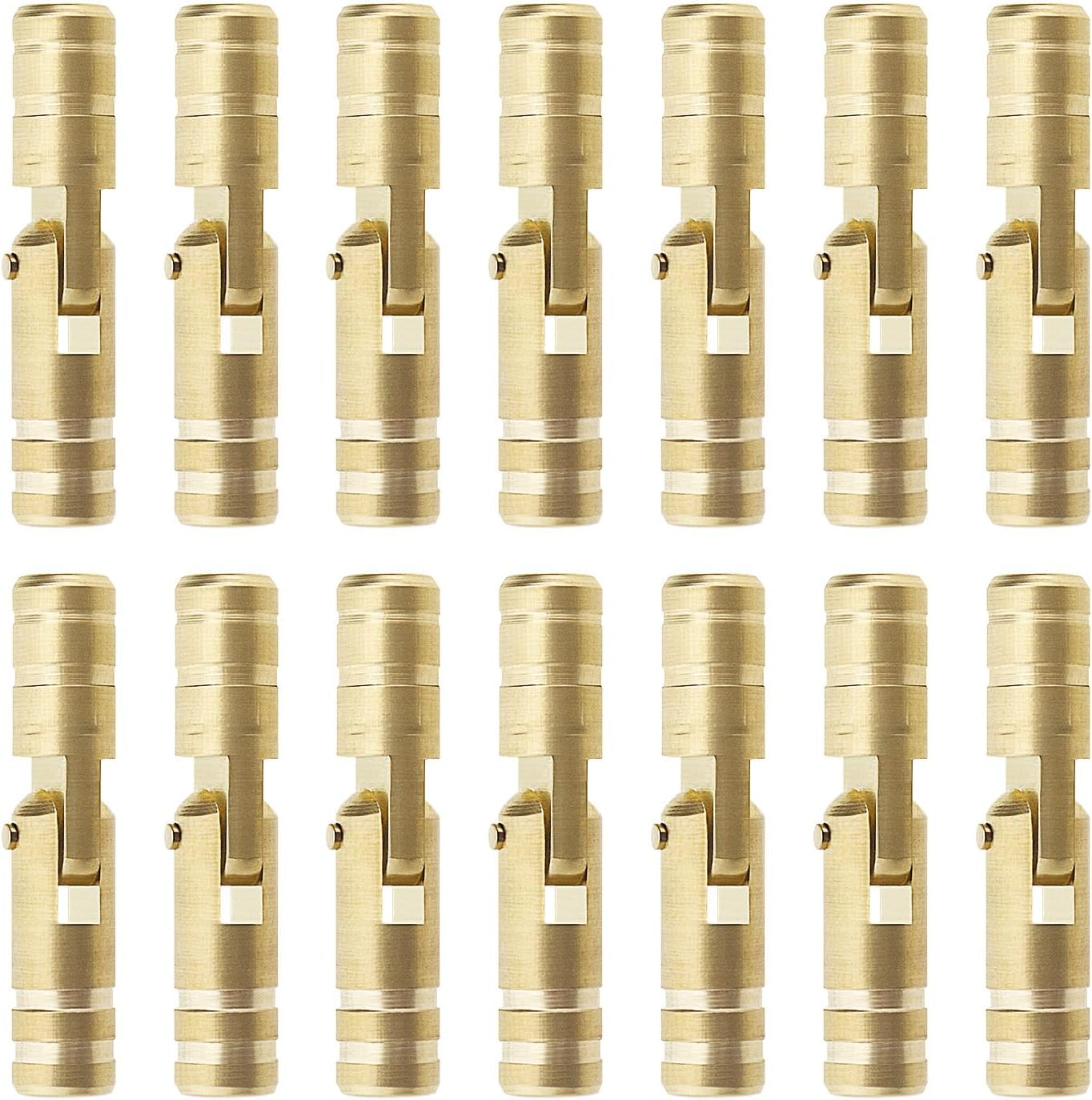 Emagtech 30Pcs Brass Concealed Hinges Brass Cylinder Fixed Hinge Cylindrical Hidden Hinge Furniture Hidden Hinge for DIY Crafts Jewelry Boxes Gift Boxes image number 2