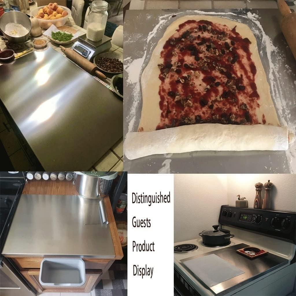 Cutting Boards, Heavy Extra Large 304 Stainless Steel Cutting Mats Chopping Baking Pastry Boards (Size : 50X40Cm/19.7 X 15.7 In) image number 1