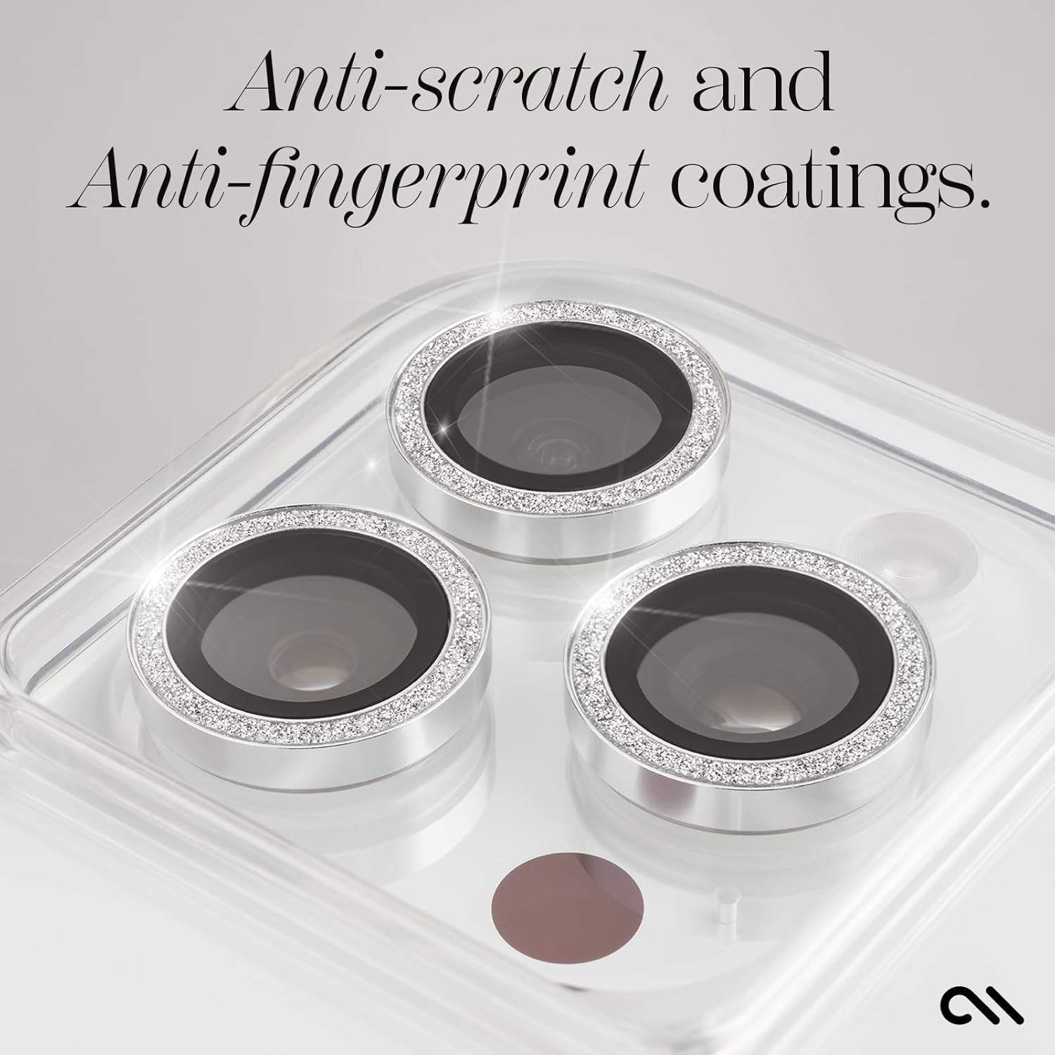 Case-Mate Camera Lens Protector W/Twinkle Rings for Iphone 15 Pro Max/Iphone 15 Pro - Double Tempered Glass - Durable, Anti-Scratch - Ultra HD View W/Night Shoot, Bling, Case Friendly, Easy Install image number 6