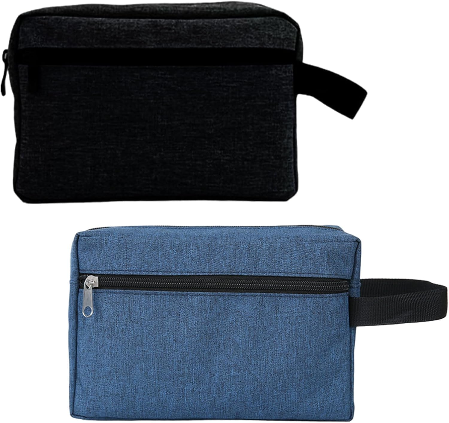 Wash Oxford Cloth Toiletry Organizer Shower Bag, 2Pcs Men Hanging Dopp Kit Canvas Toiletry Bags, Oxford Cloth Toiletry Bag Portable Travel Shaving Dopp Kit for Men image number 4