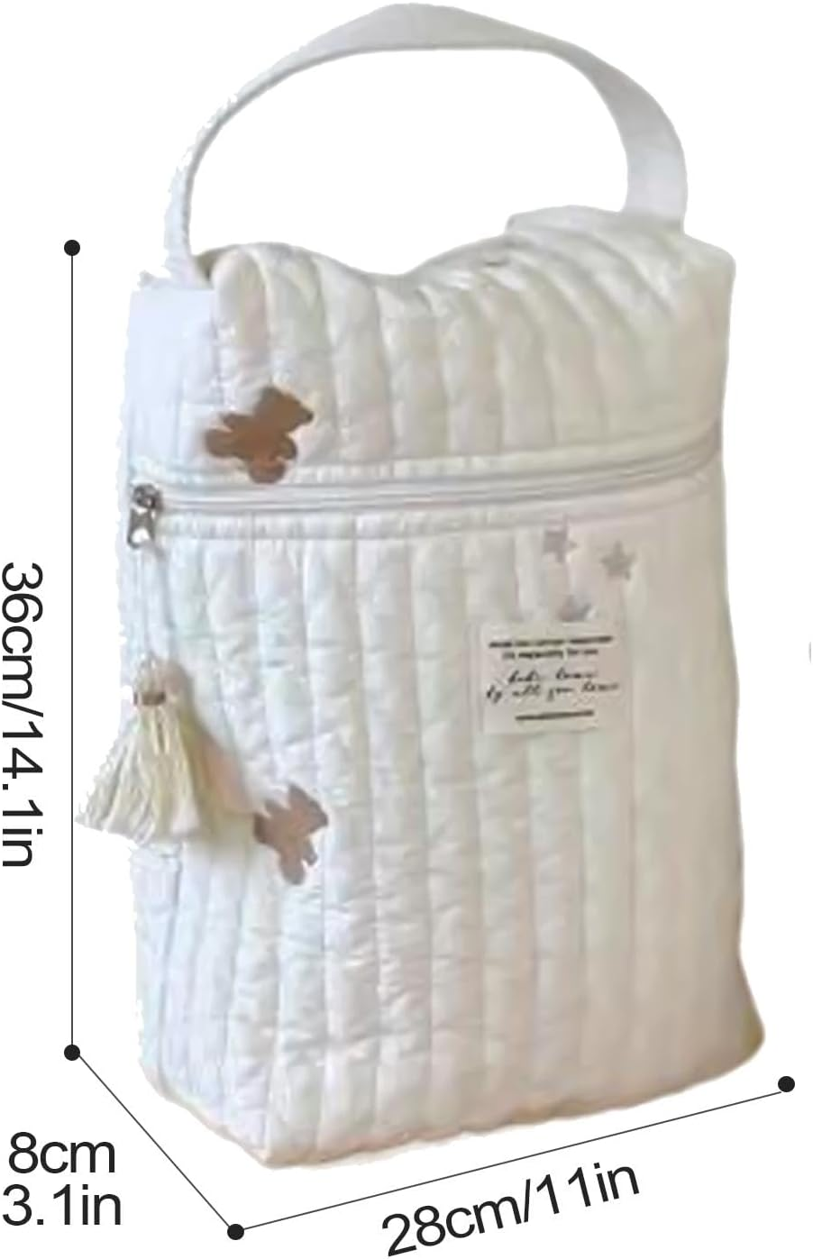 Travel Diaper Bags | Multifunctional Travel Diaper Bag, Baby Bag for Outdoor Activities, Diagram Storage Bag for Picnic Organizer for Holiday, Bear, Se R&eacute;f&eacute;rer Au Descriptif, Refer To image number 2