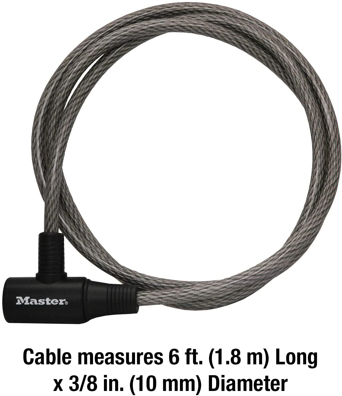 Master Lock Keyed Bike Cable Lock, 1.8 M Length X 10 Mm Diameter image number 6