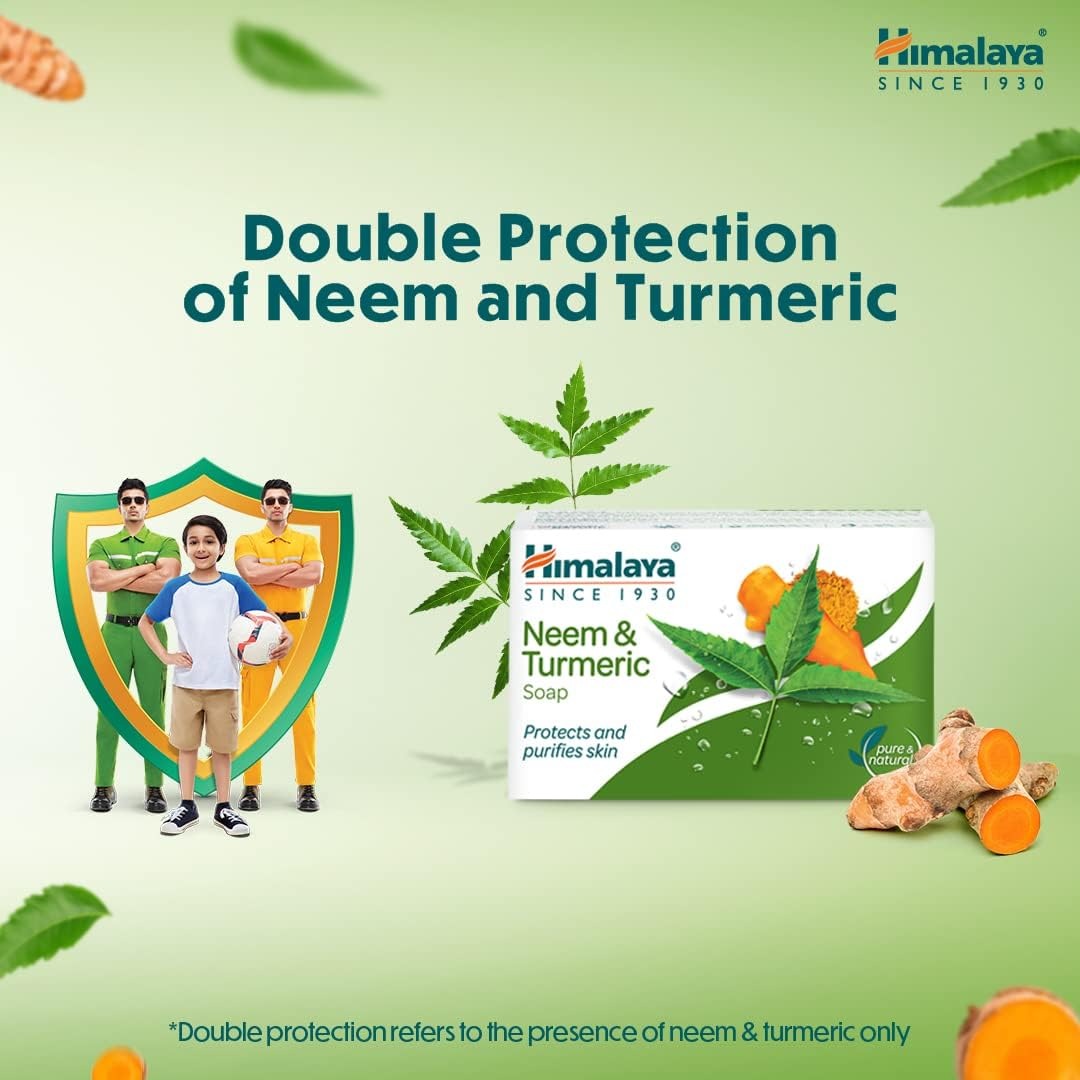 Himalaya Neem and Turmeric Soap, 125G (Buy 3 Get 1 Free) image number 3