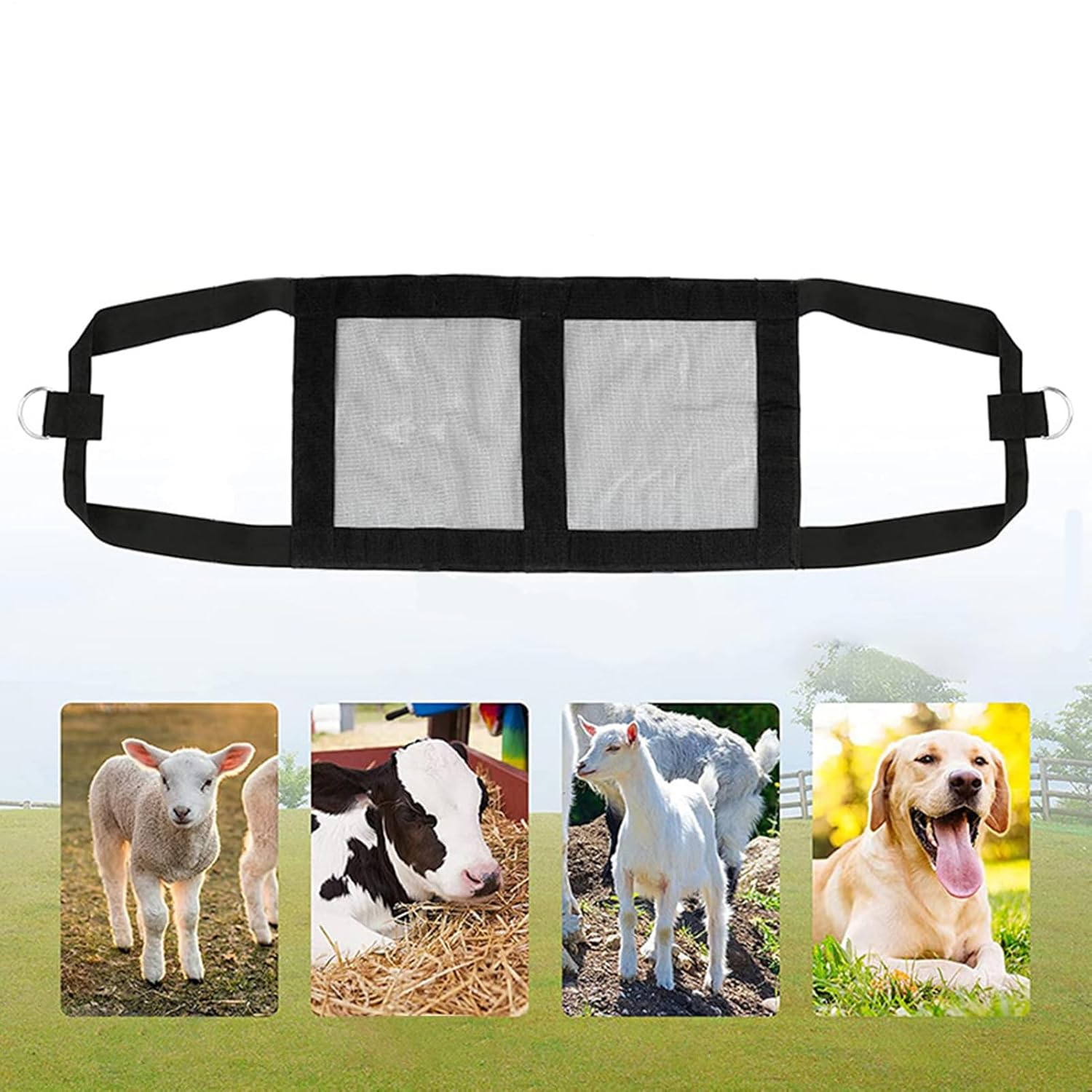 Calf Weighing Sling, Assist Weighing Slings for Small Animals, Adjustable Livestock Lifting Supplies for Calves Goats Puppies Rabbits Lambs Sheep image number 4