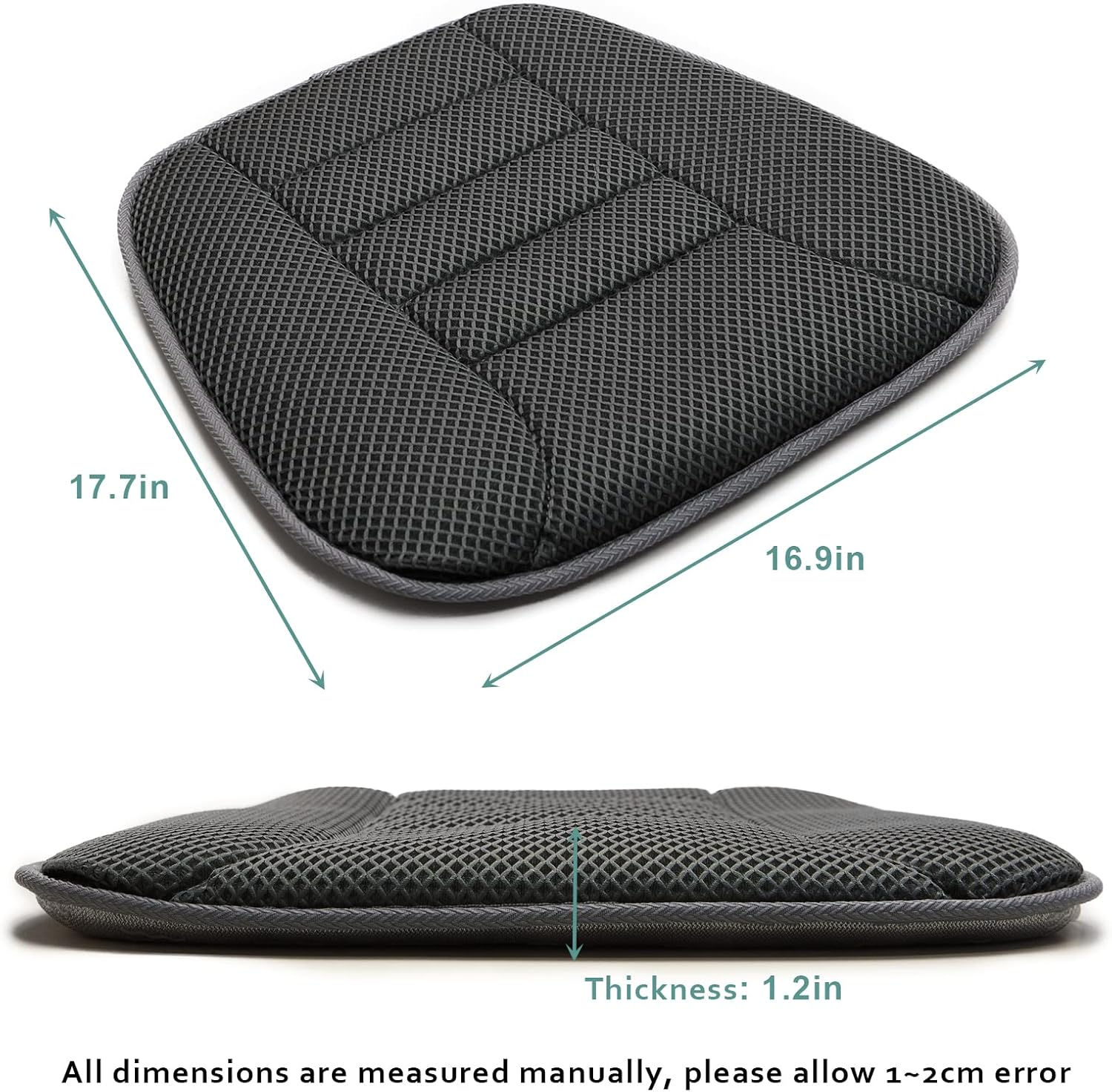 Aeroivi Car Seat Cushion for Driving, Breathable 3D Air Mesh, Non-Slip Bottom, Comfort Car Seat Protector, Car Seat Pad Also Works with Truck & Office Chair Home image number 4