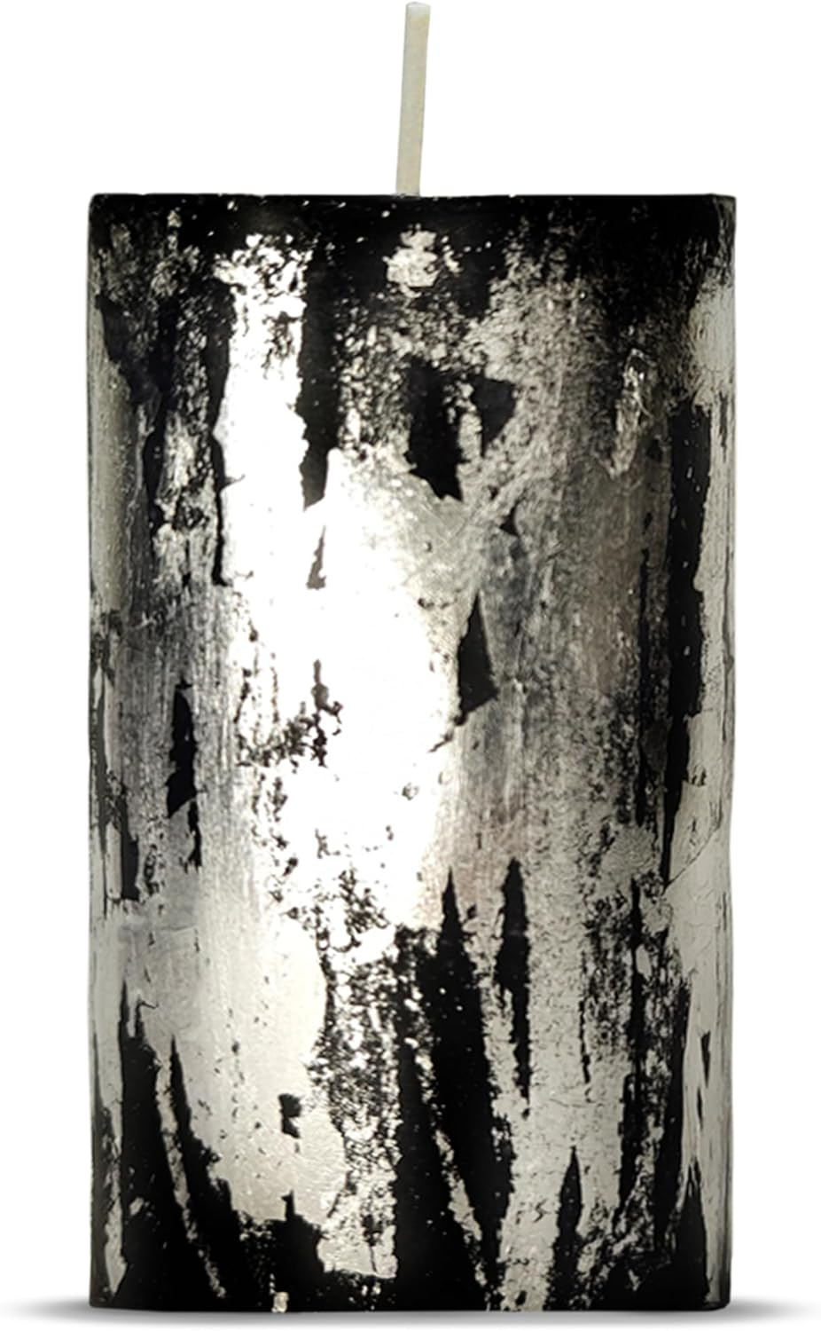 Apexor Black Pillar Candle with Silver Foil Berry Blossom Scented Candle, Smokeless Decorative Candle for Wedding, Birthday Gift, Home & Dinner D&eacute;cor image number 1