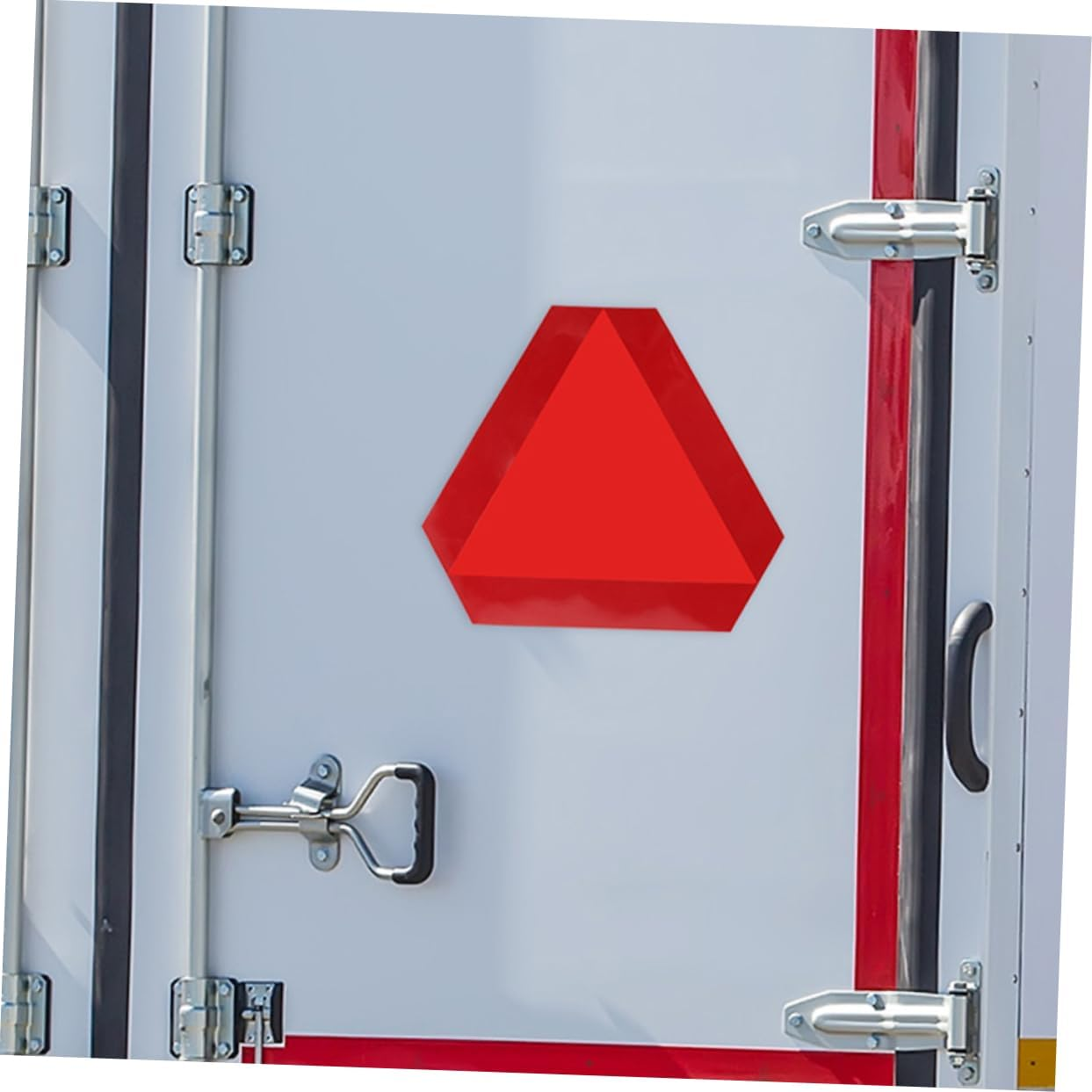 Slow Moving Vehicle Triangle Signs 2 Pack High Visibility Self-Adhesive for Cars Trucks Autos image number 2