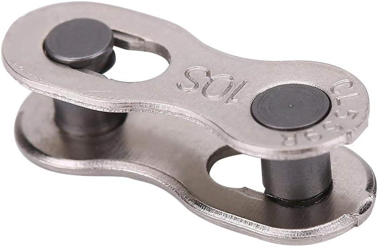 5 Pairs Bicycle Missing Link for 10 Speed Chain, Silver, Reusable