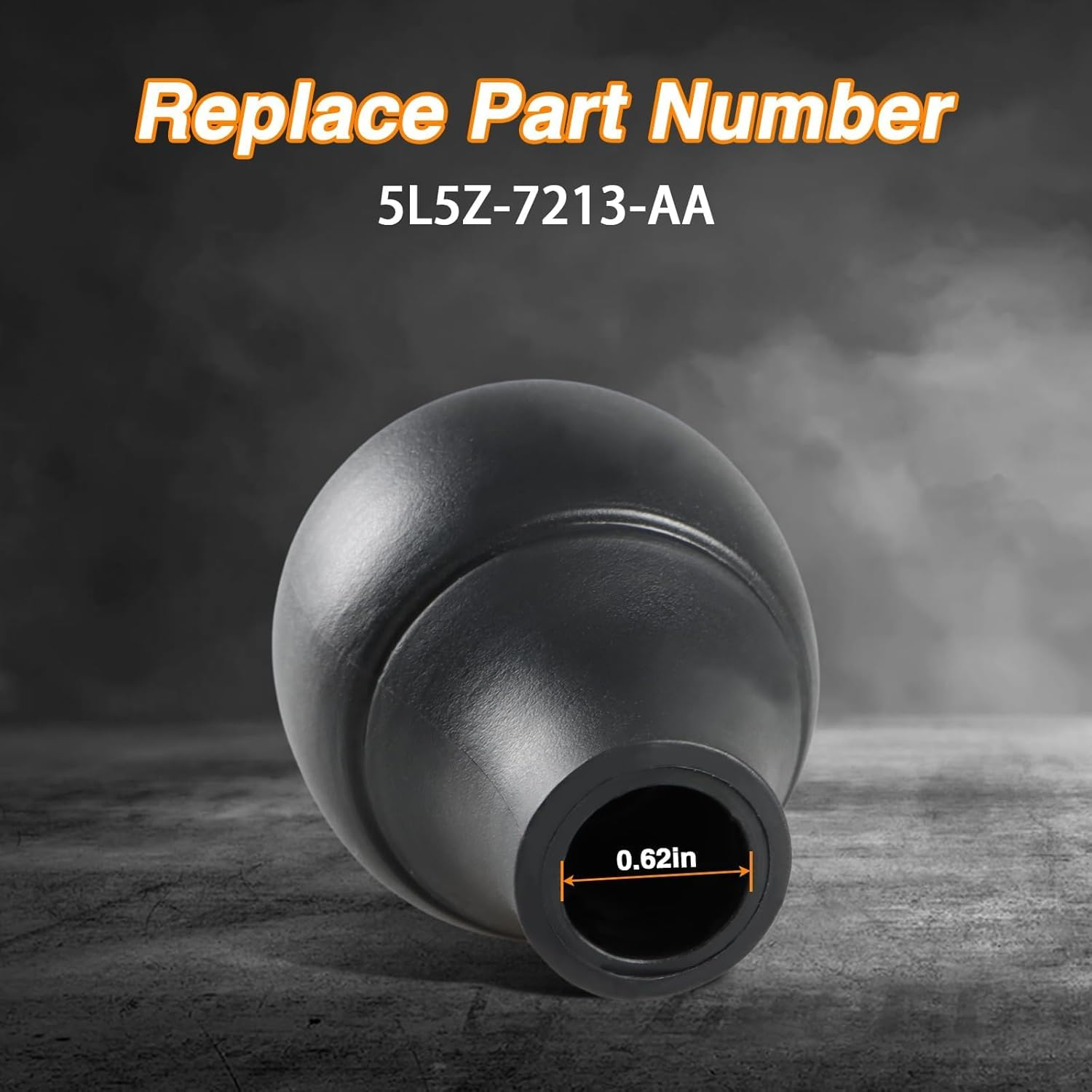 FUSCH 5 Speed Manual Transmission Shift Knob Automotive Replacement Parts Compatible with Ford Ranger F-150 F-250 F-350 Super Duty Bronco Explorer Aerostar E-150 E-250 E-350 Replace#5L5Z-7213-Aa image number 1