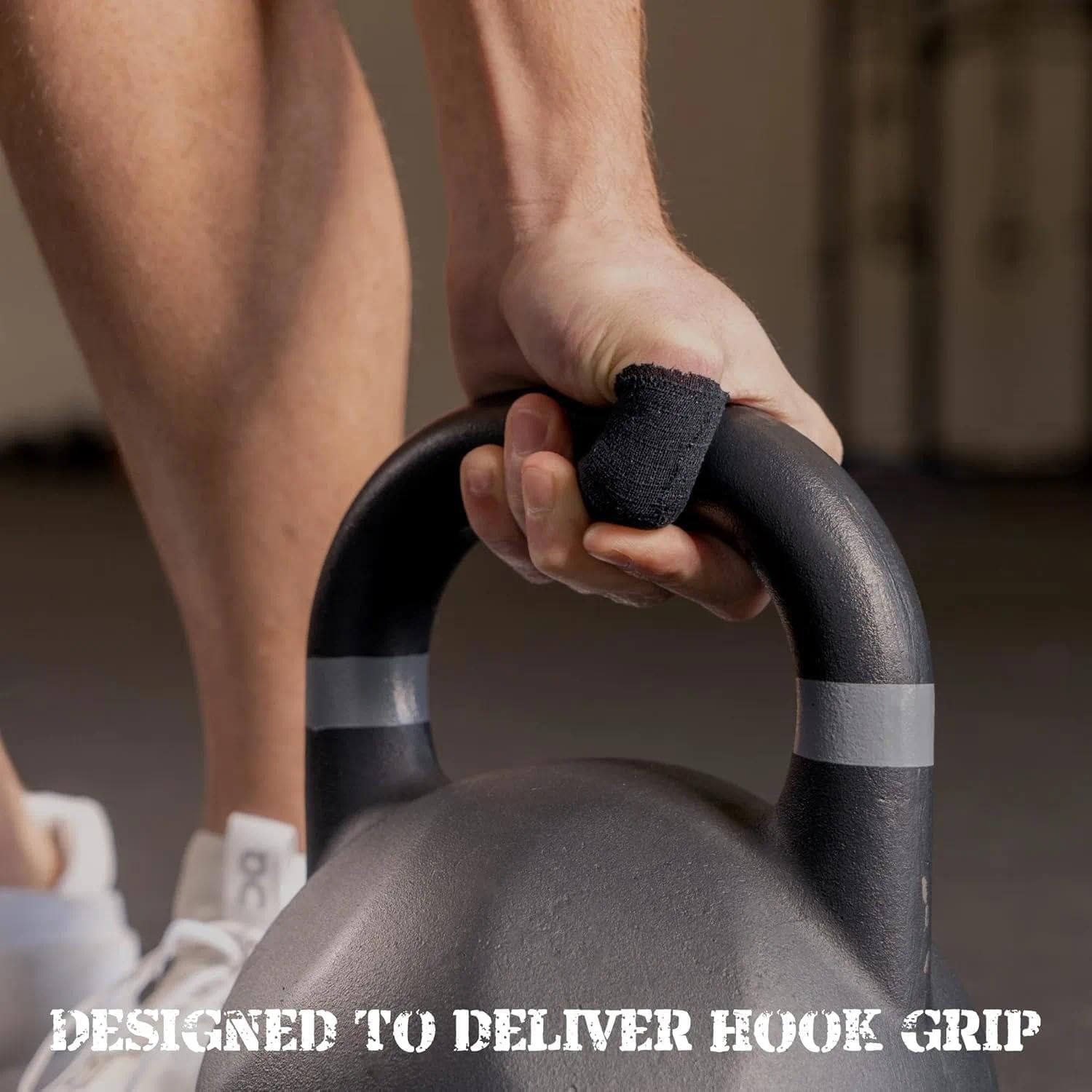 Weightlifting Thumb Hook Grip Cotton Tear Stretch Tape (6 Rolls) - Weight Lifting - Crossfit - Gymnastics - Keep Fingers and Hands Safe during Workout image number 4
