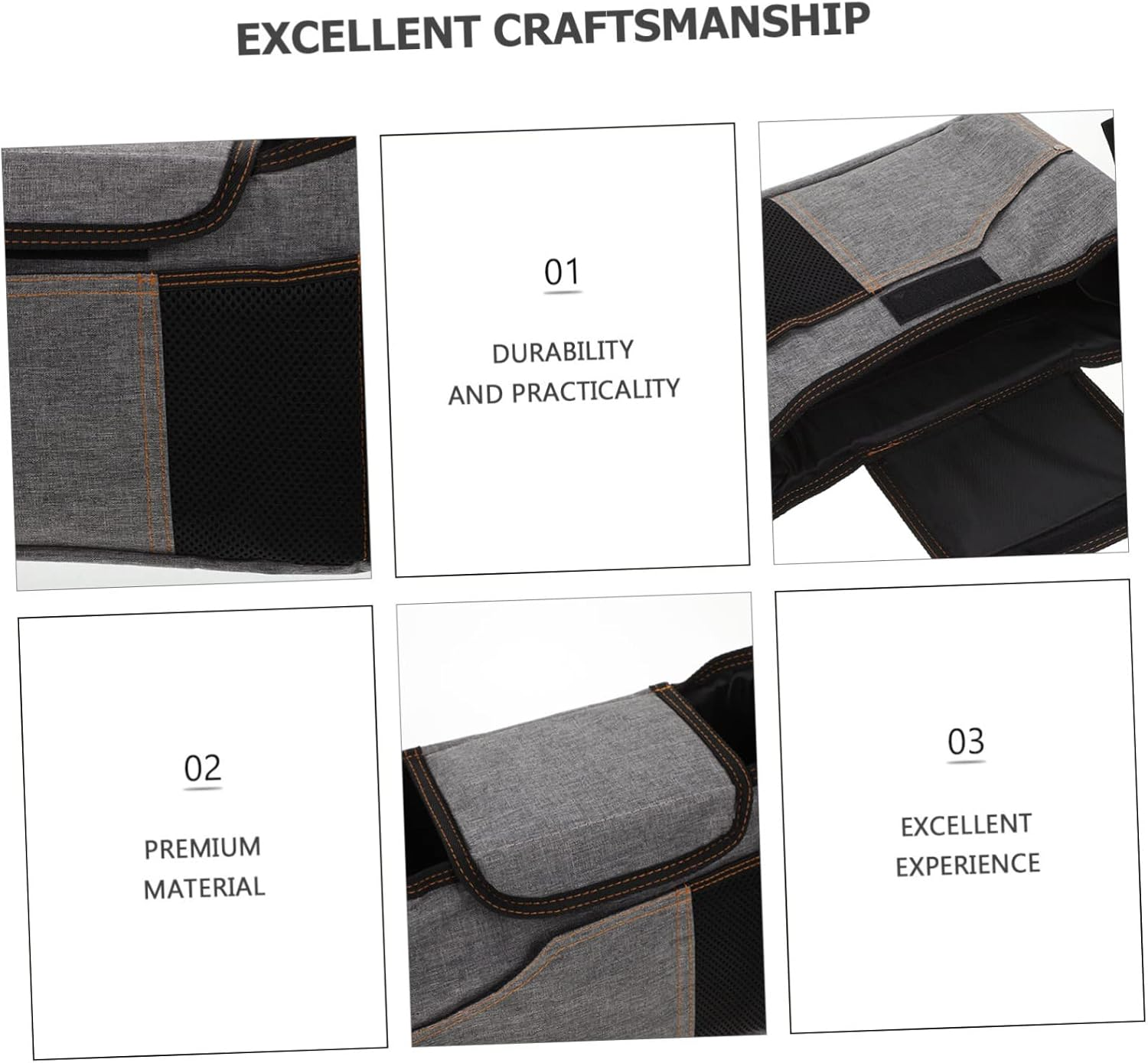 Stroller Hanging Pouch and Baby Diaper Bag Purse for Newborns, Adjustable Shoulder Strap, Waterproof Storage Organizer for Baby Supplies and Stroller Accessories image number 5