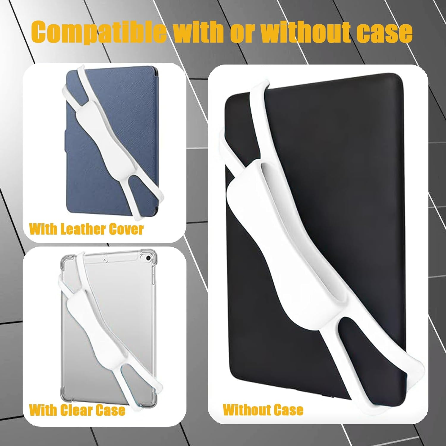 Zakora Ergonomic Hand Strap for Kindle & Tablets (4.7-8") - Universal Finger Grip Holder for Paperwhite/Oasis/Kobo/Phone - Reading Comfort for Bed/Commute/Travel (Pink) image number 2