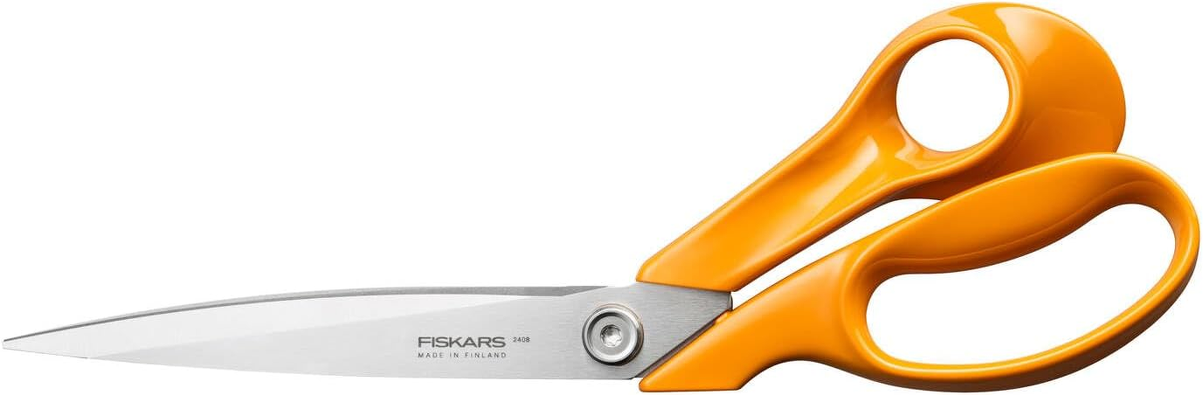 Fiskars Classic 1075056 Right-Handed Dressmaking Scissors, Total Length: 27.5 Cm, Improved Torx Screw and Ergonomic Handle, Quality Steel/Plastic, Orange image number 4