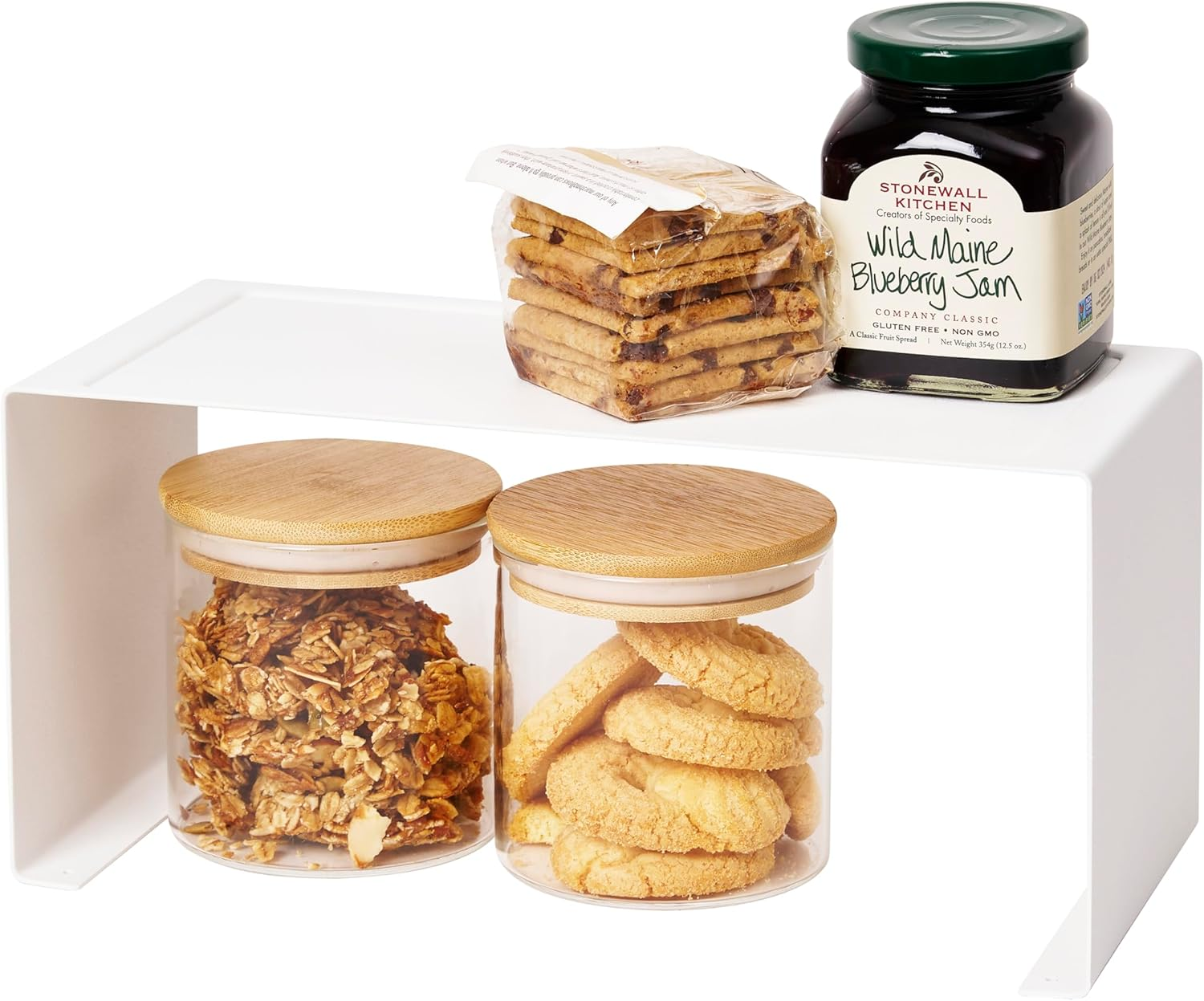 Yamazaki Home Tower Stackable Kitchen Rack &ndash; Storage Organizer Counter Shelf image number 4