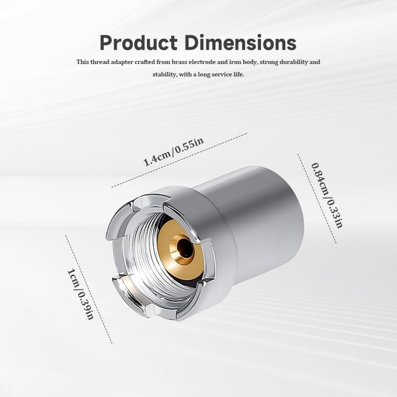 4 Pcs 510 Threaded Magnetic Adapters, Thread Screw Magnetic Converter Connector for Electronic Device Repair Accessories, Silver image number 2