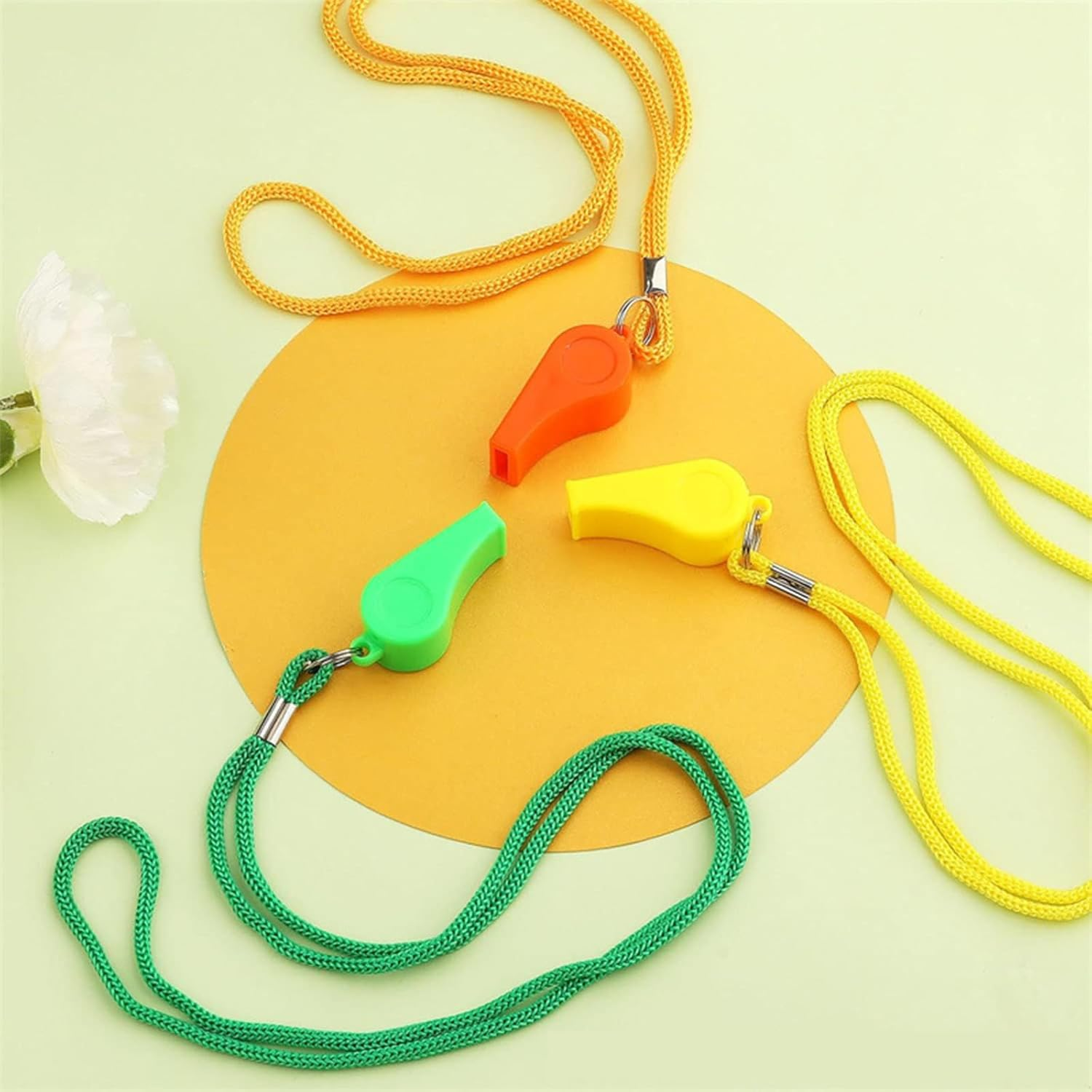 9Pack Coaches Referee Whistles, Whistle Sport,Loud Referee Whistle for Coaches, Soccer Referees, and Training - Durable Plastic Whistle with Lanyard for Sports & Safety image number 5